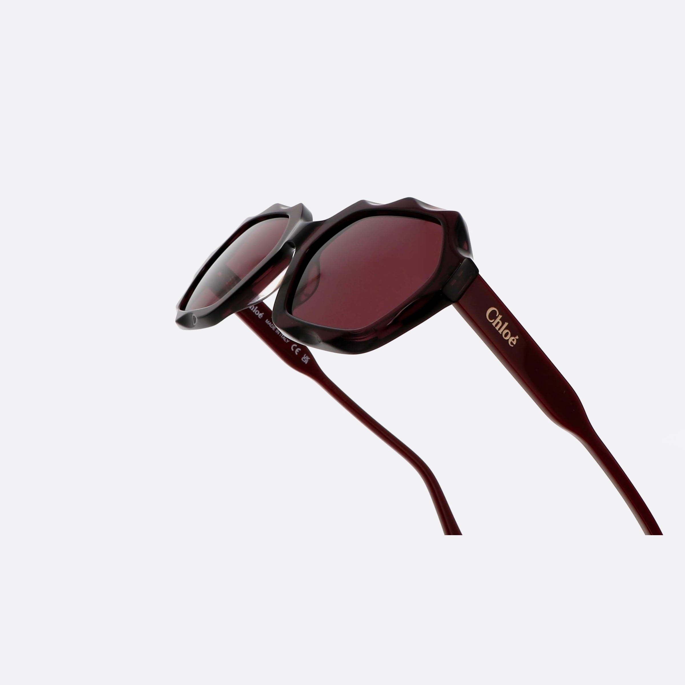 Chloe 56mm Violet Oversize Women Sunglasses - Lifestyle Shot