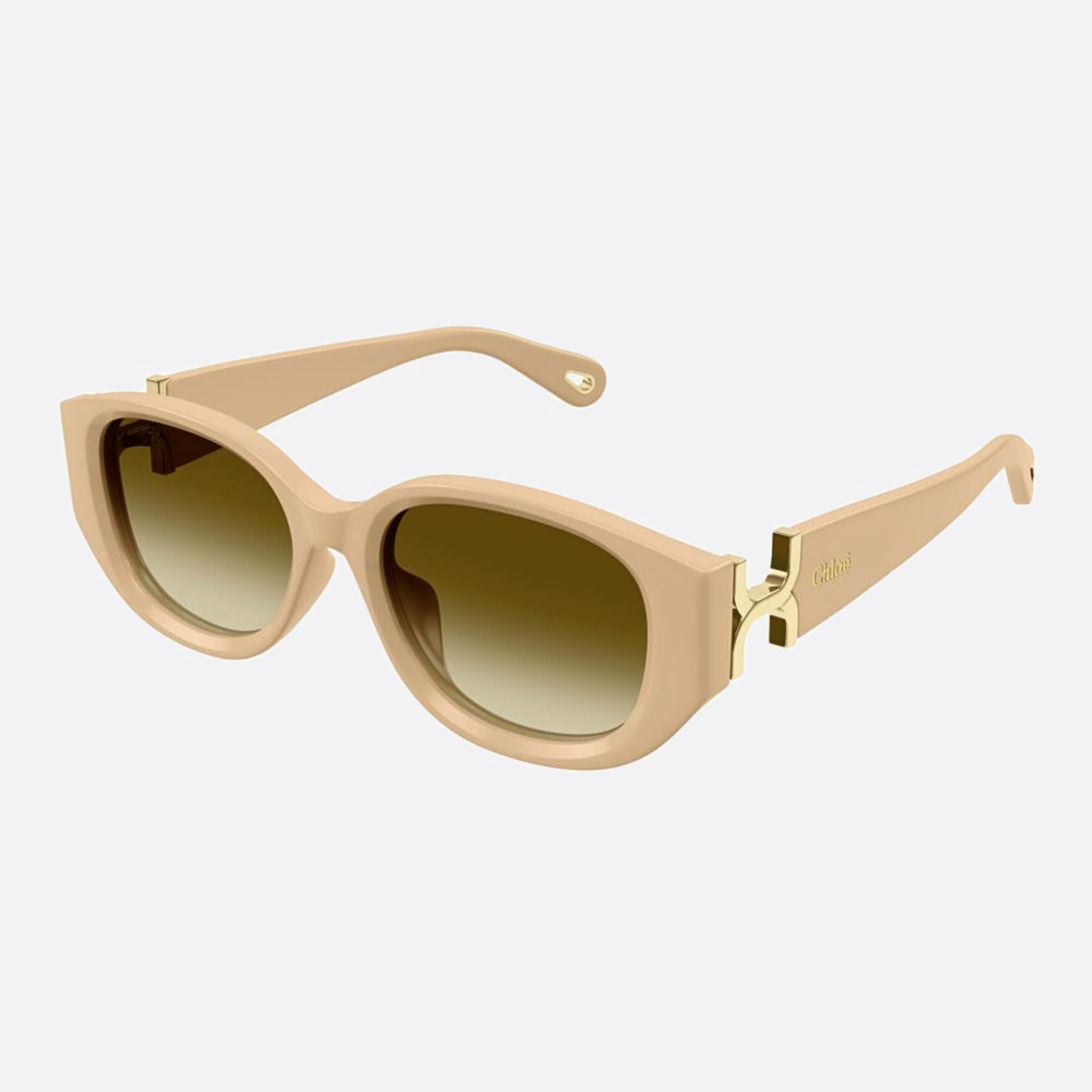 Chloe 54mm Ch0237sk Byt White Cat Eye Women Sunglasses - Side View