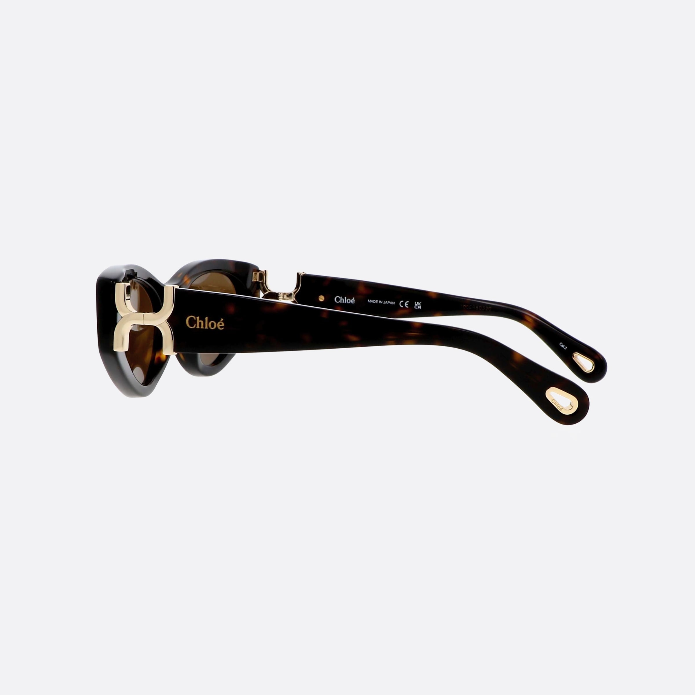 Chloe 52mm Hvbr Havana Cat Eye Women Sunglasses - Detail View