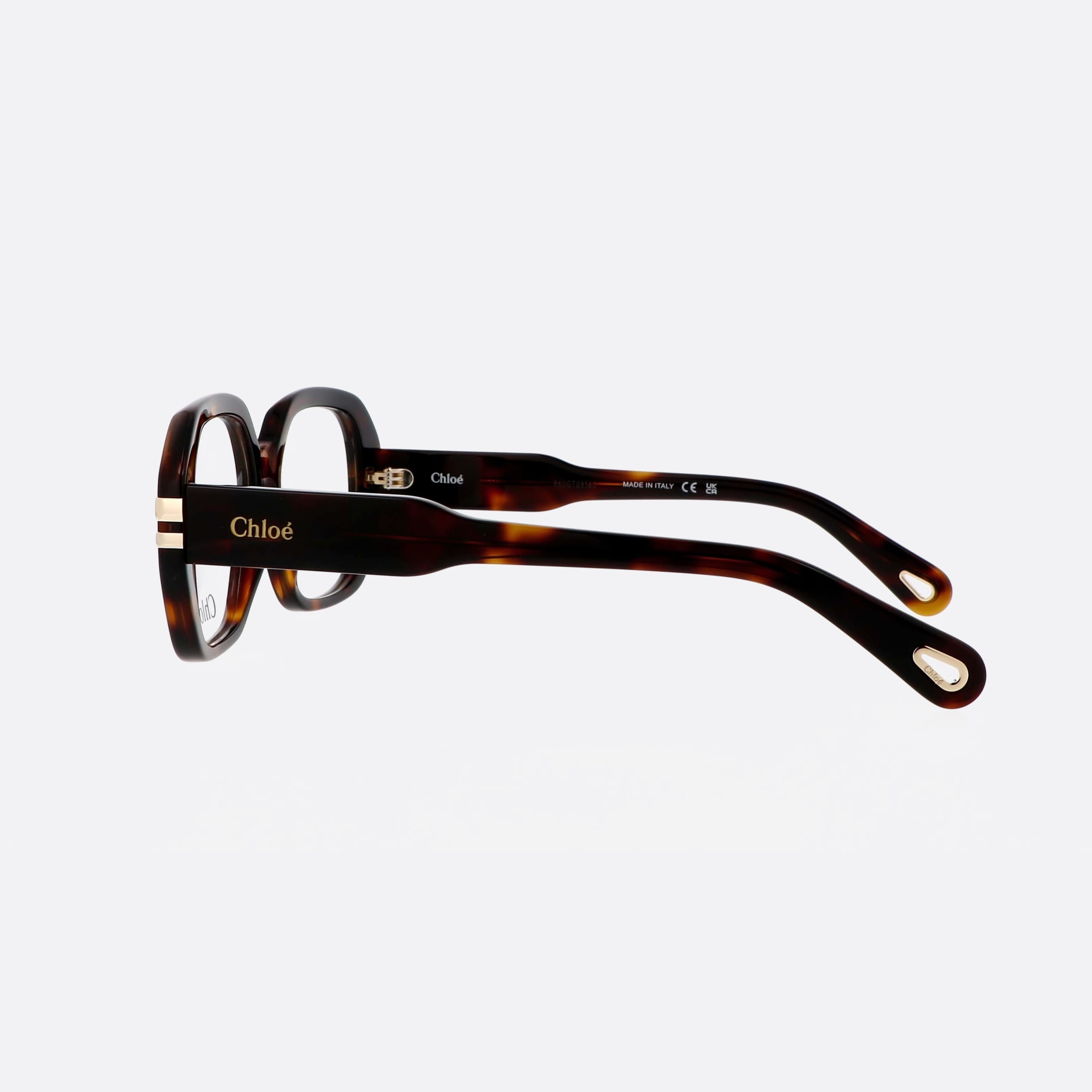 Chloe 53mm Havana Squared Women Eyeglasses - Detail View