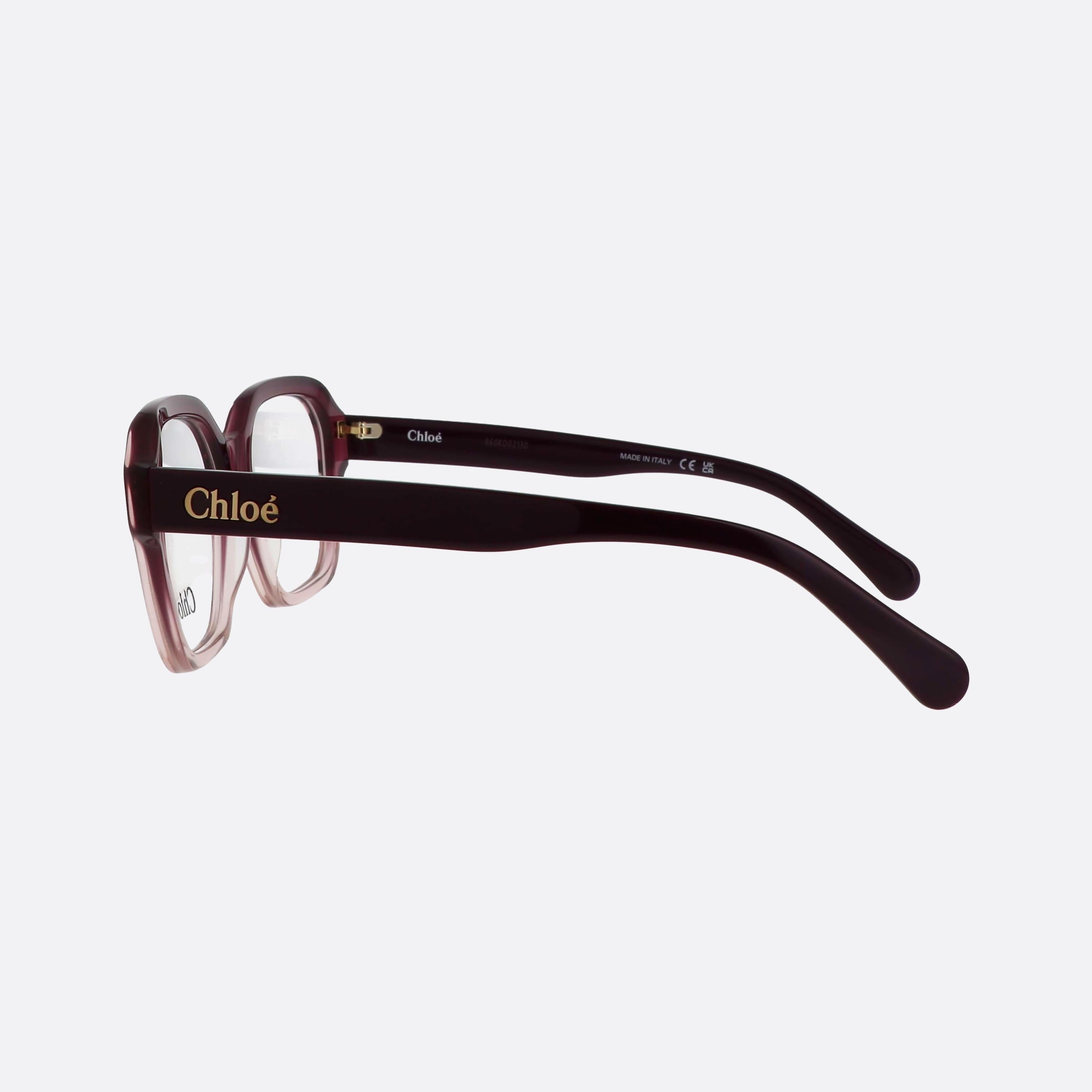 Chloe 53mm Violet Squared Women Eyeglasses - Detail View
