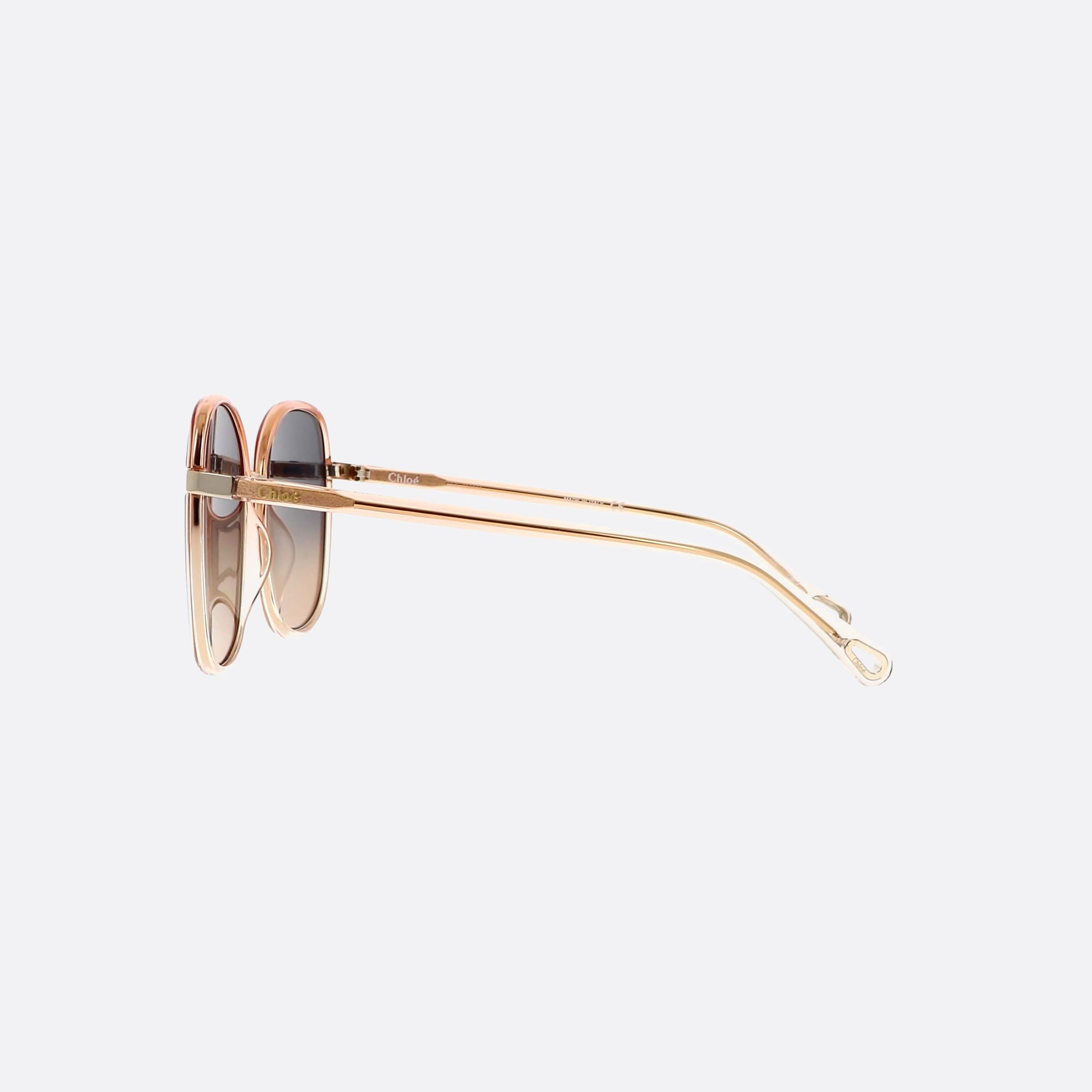 Chloe 59mm Frankie Orange Oversize Women Sunglasses - Detail View