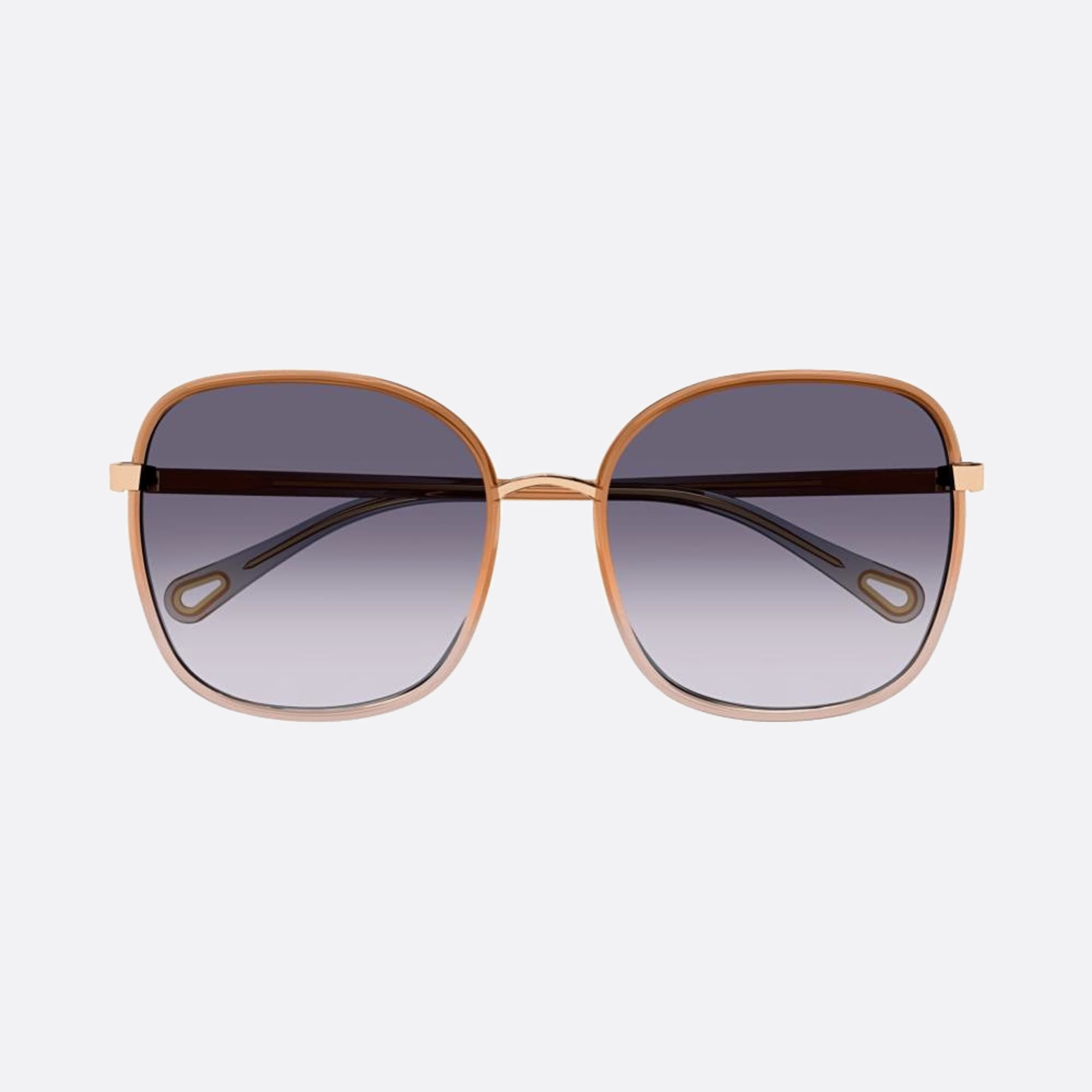 Chloe 59mm Franky Brown Oversize Women Sunglasses - Main View
