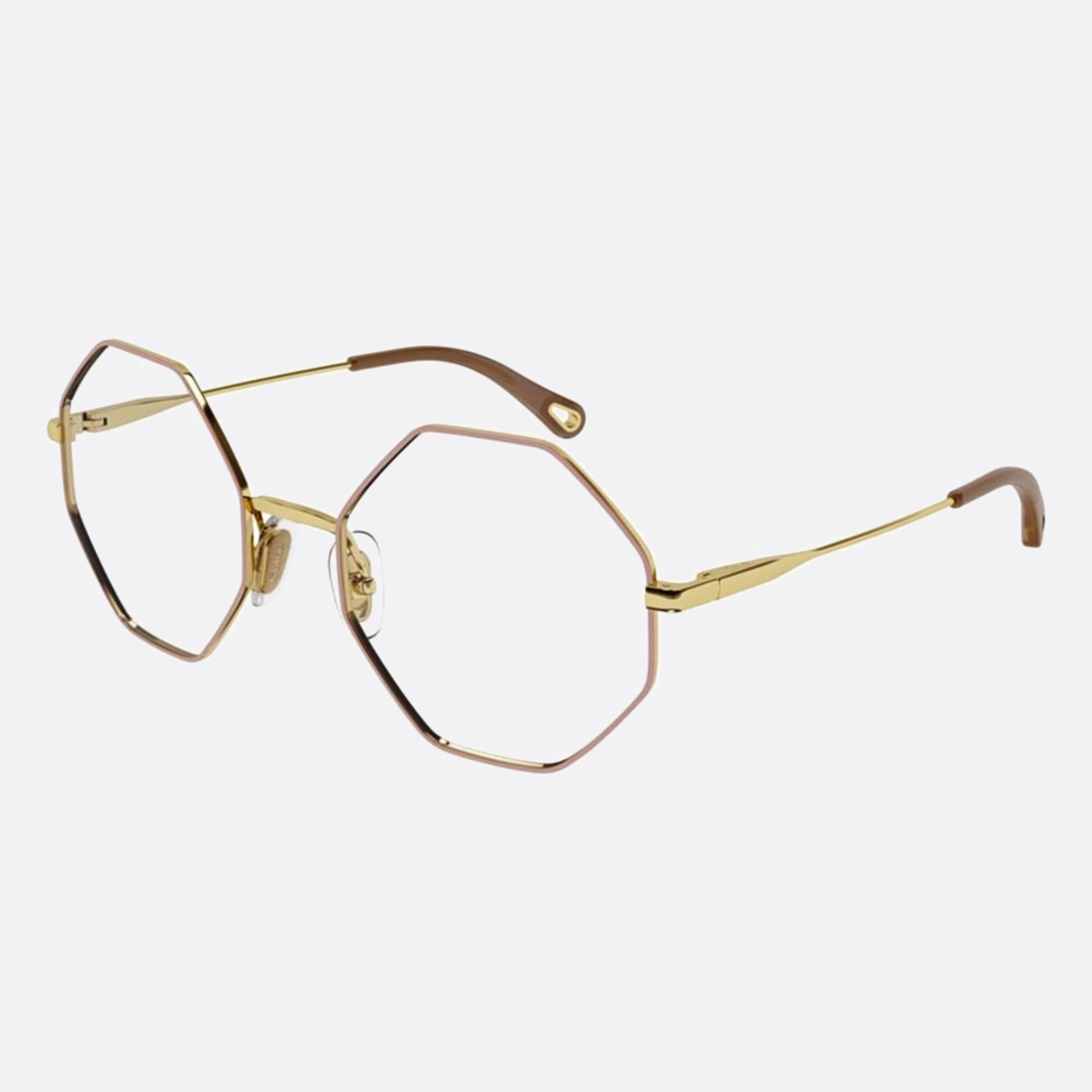 Chloe 50mm Joni Pink Geometric Women Eyeglasses - Side View