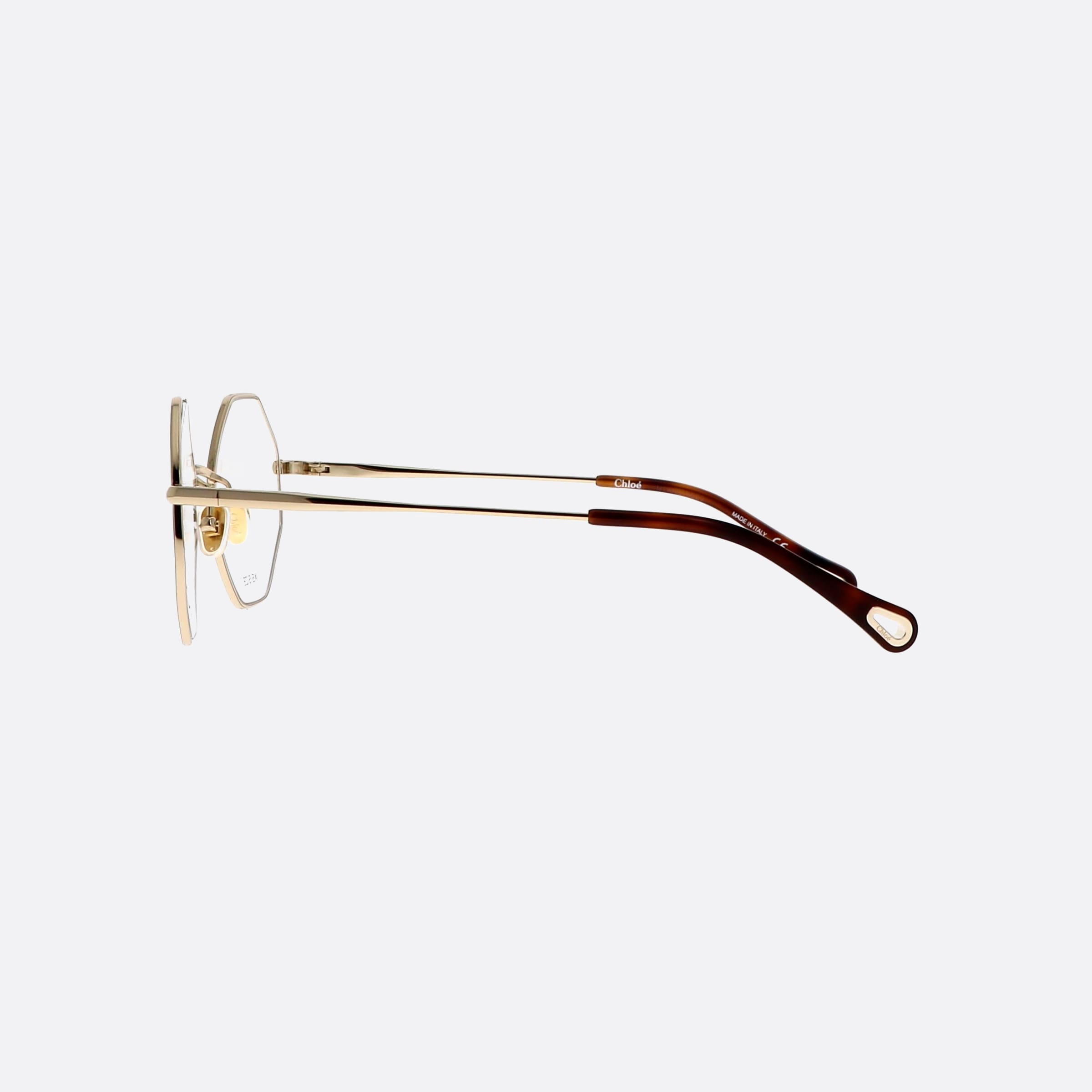 Chloe 50mm Palma Gold Geometric Women Eyeglasses - Detail View