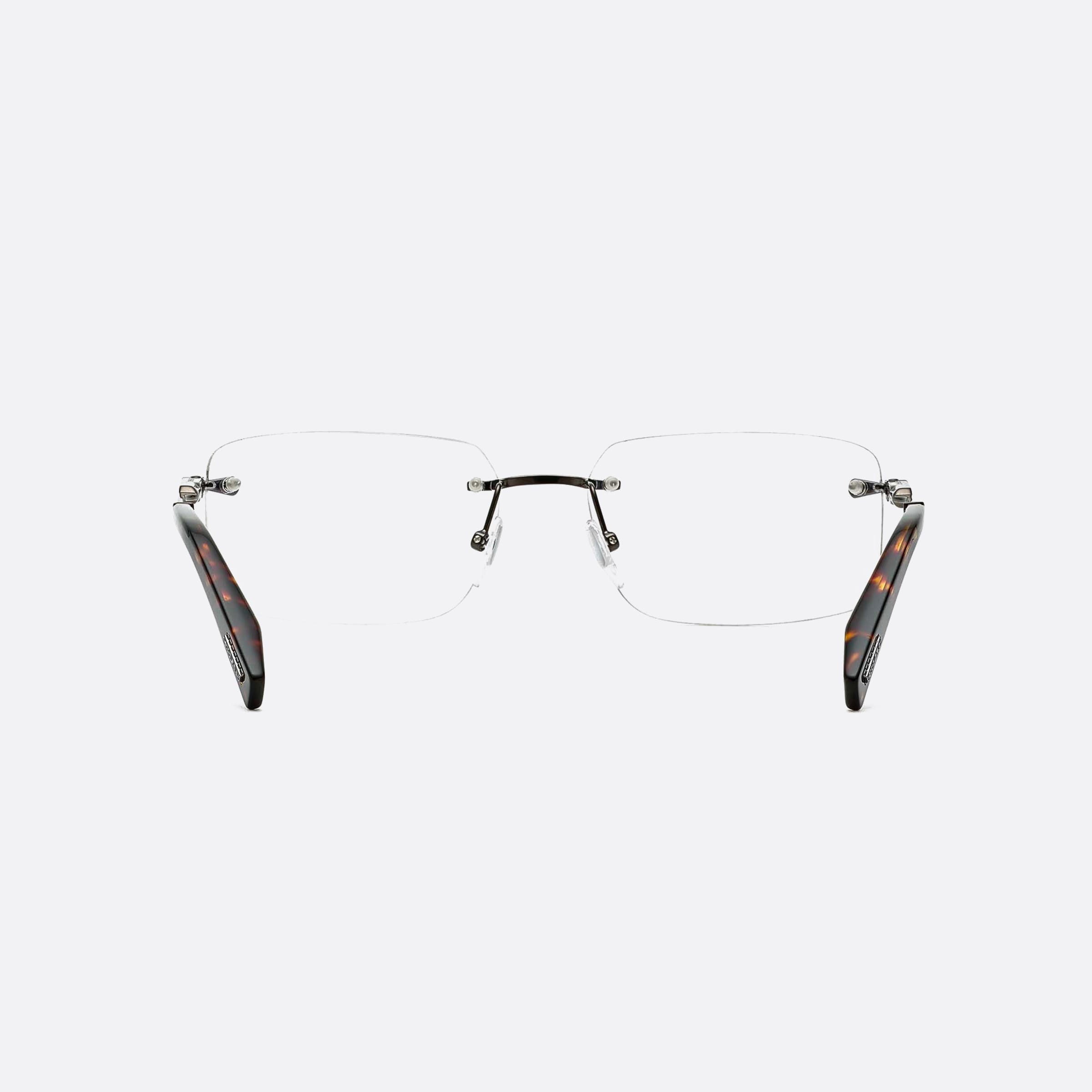 Chopard 58mm Vchg57 Ruthenium Geometric Unisex Eyeglasses - Lifestyle Shot