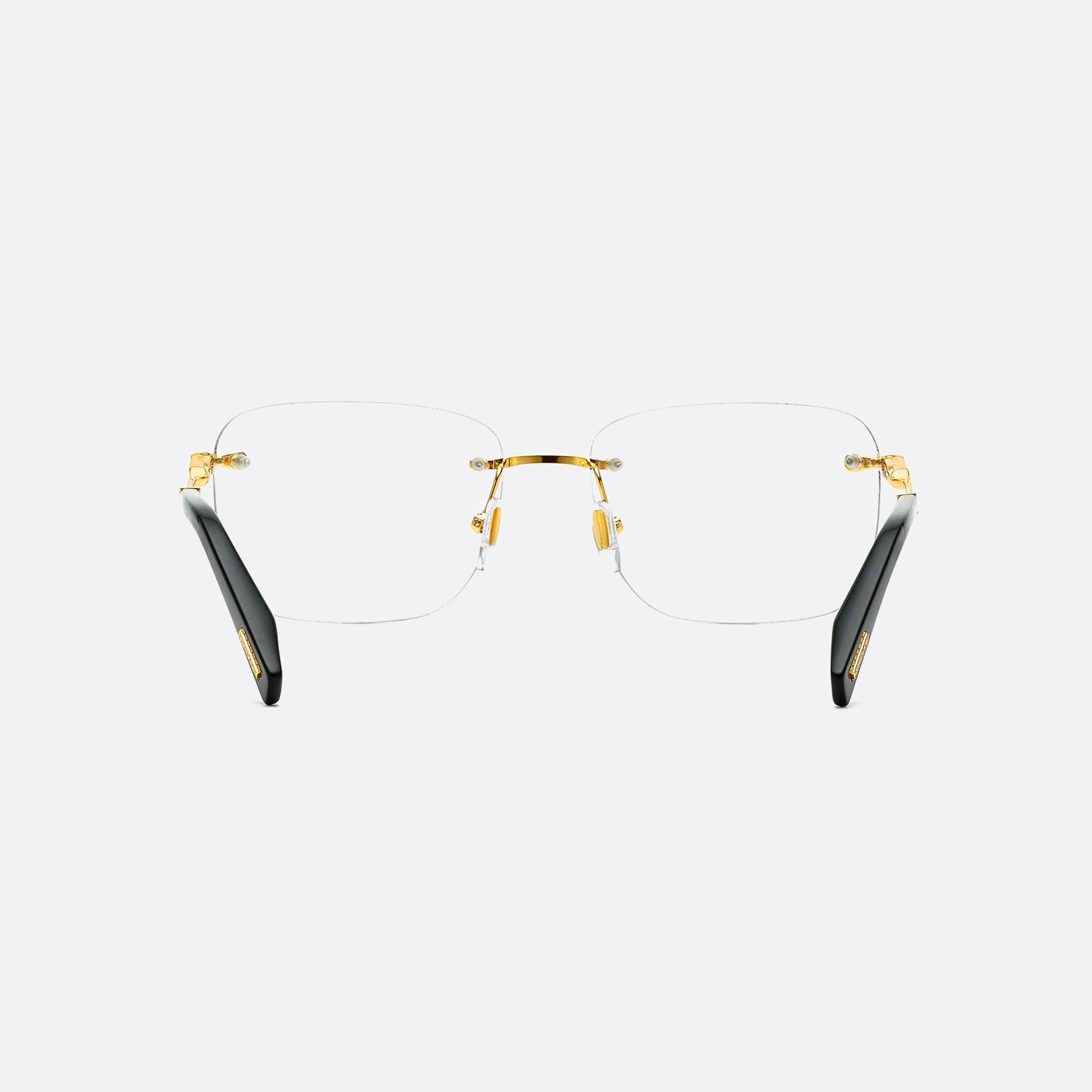 Chopard 57mm Vchg58 Gold Geometric Unisex Eyeglasses - Additional Angle