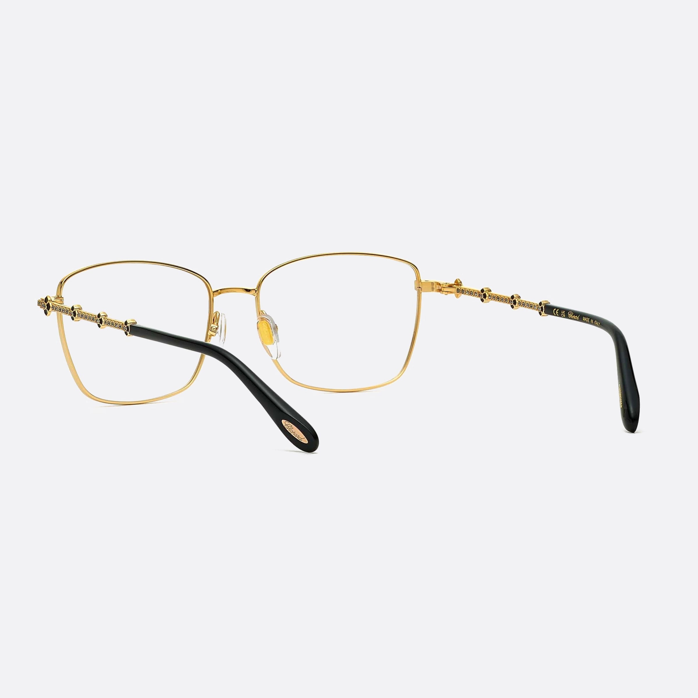Chopard 55mm Vchg65s Black Geometric Women Eyeglasses - Lifestyle Shot