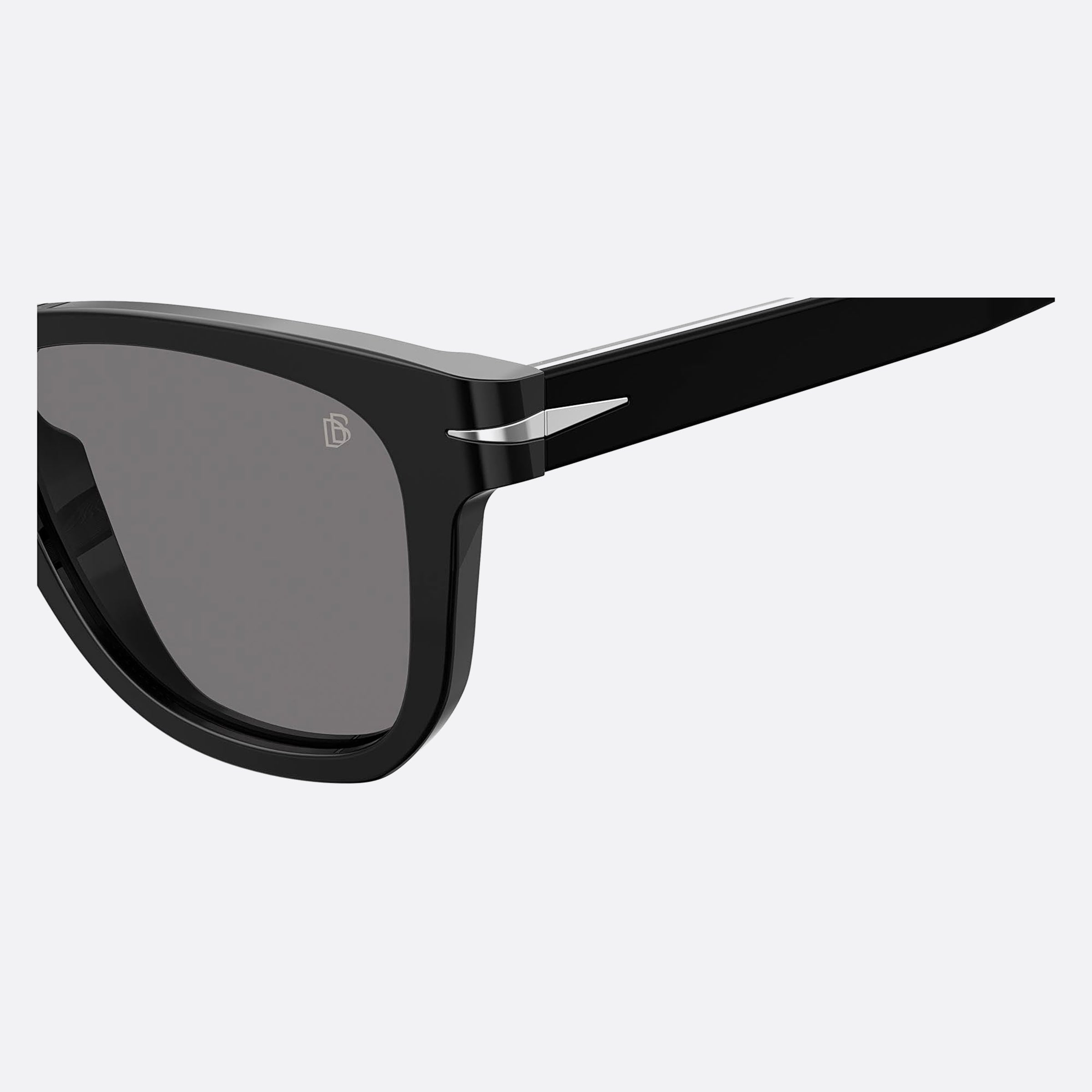 David 50mm Beckham Black Squared Polarized Men Sunglasses - Lifestyle Shot