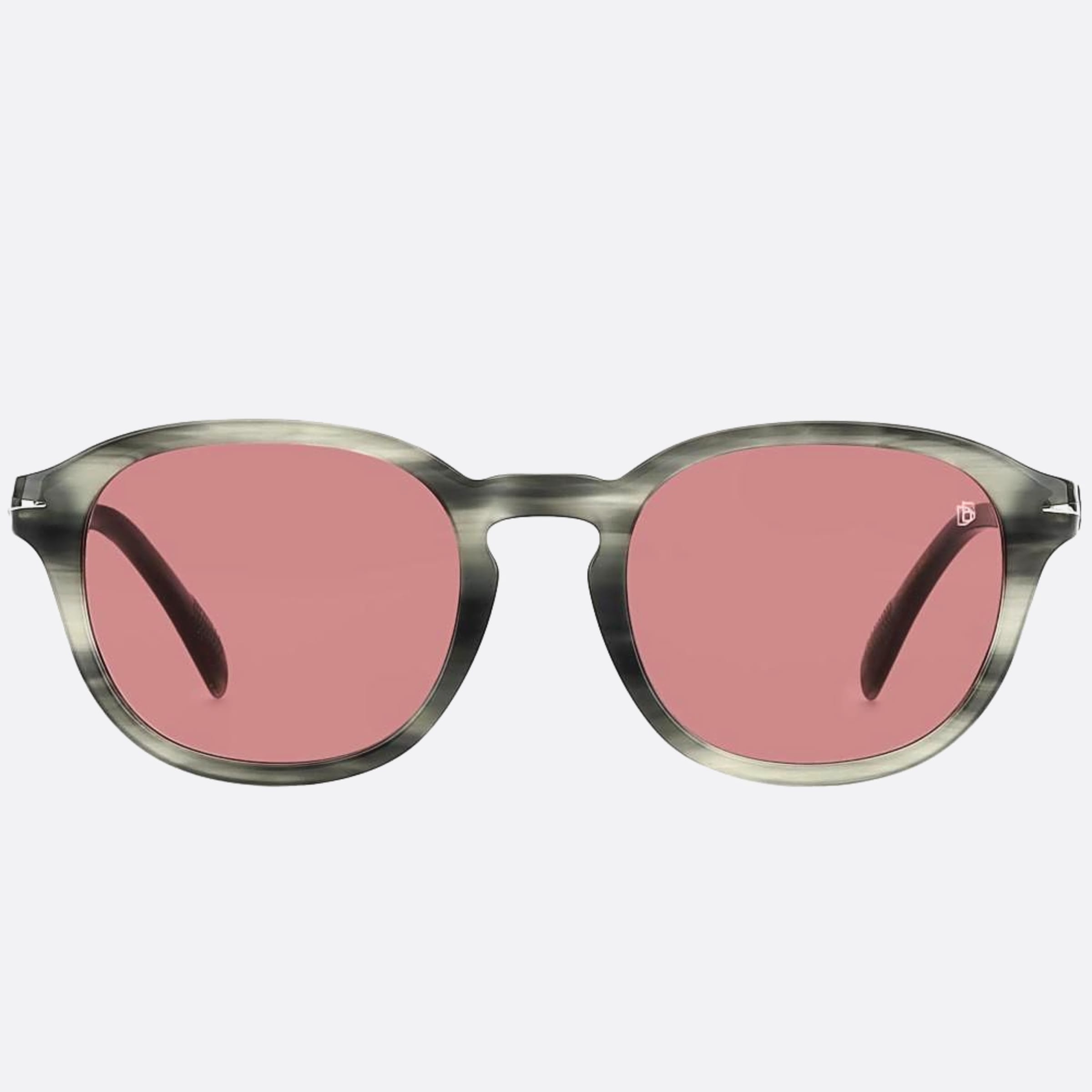 David 53mm Beckham 2w8 Grey Geometric Men Sunglasses - Main View