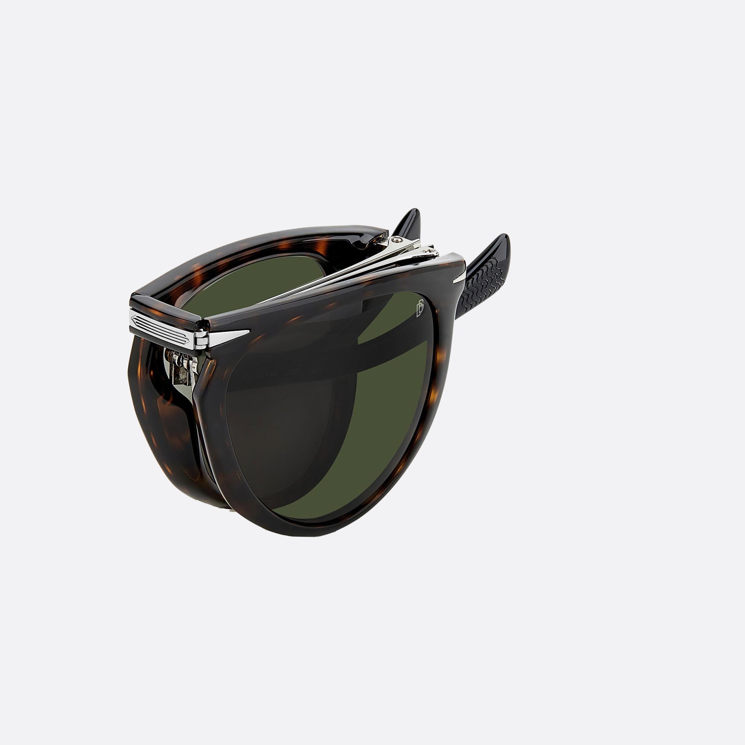 David 54mm Beckham Folding Havana Pilot Men Sunglasses - Additional Angle