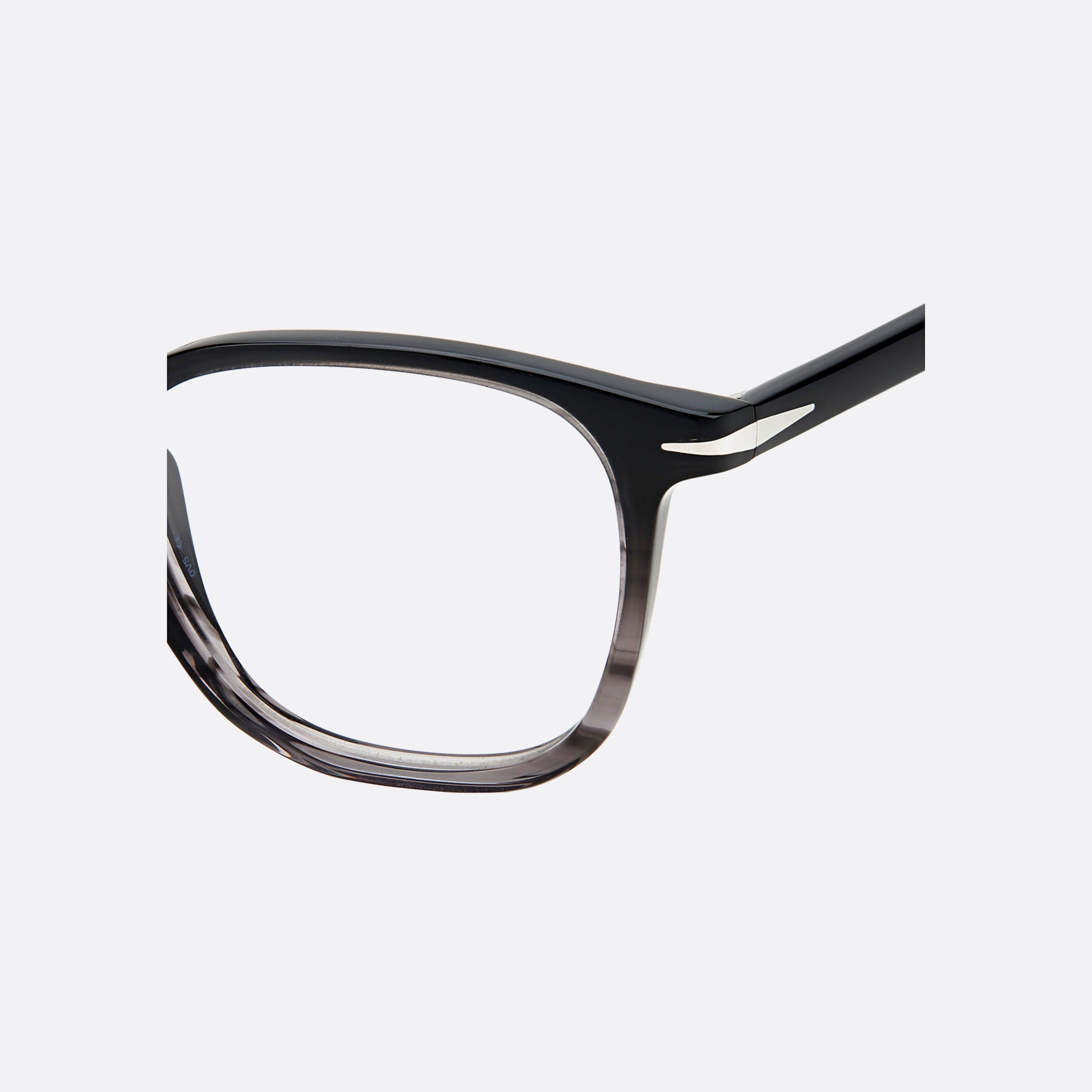 David 49mm Beckham Xow Black Geometric Men Eyeglasses - Lifestyle Shot