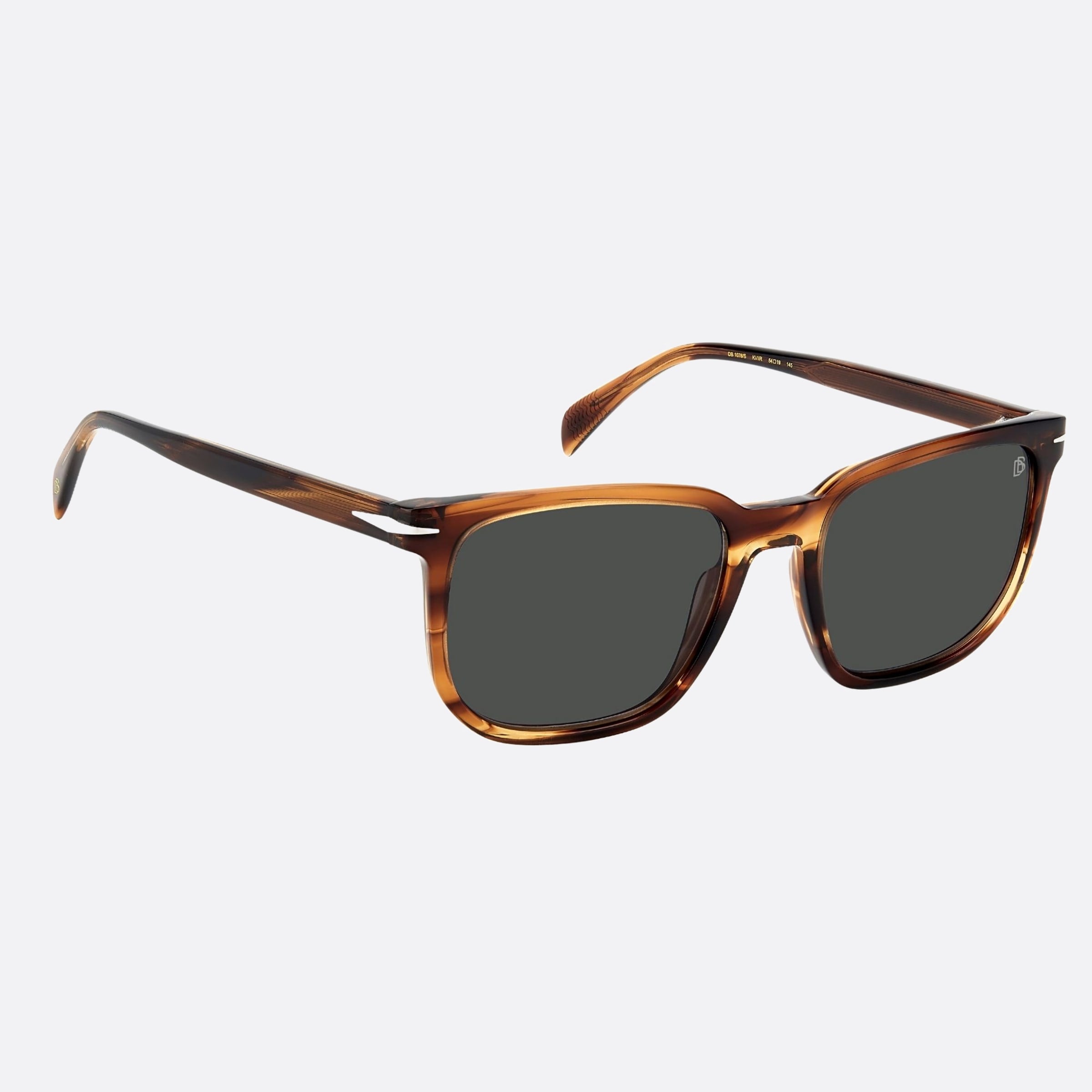 David 54mm Beckham Kvi Brown Squared Men Sunglasses - Detail View