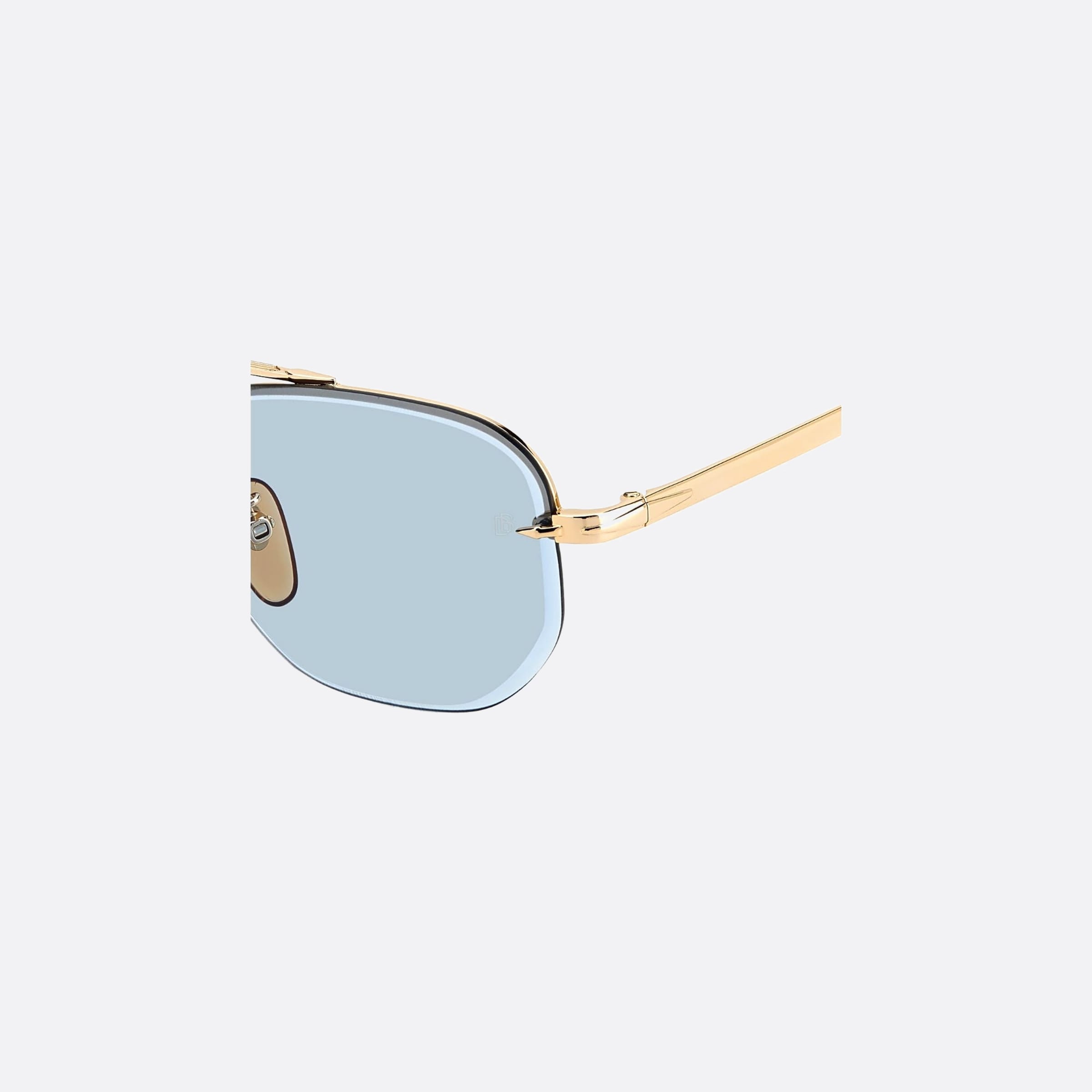 David 53mm Beckham Ida Gold Geometric Men Sunglasses - Lifestyle Shot
