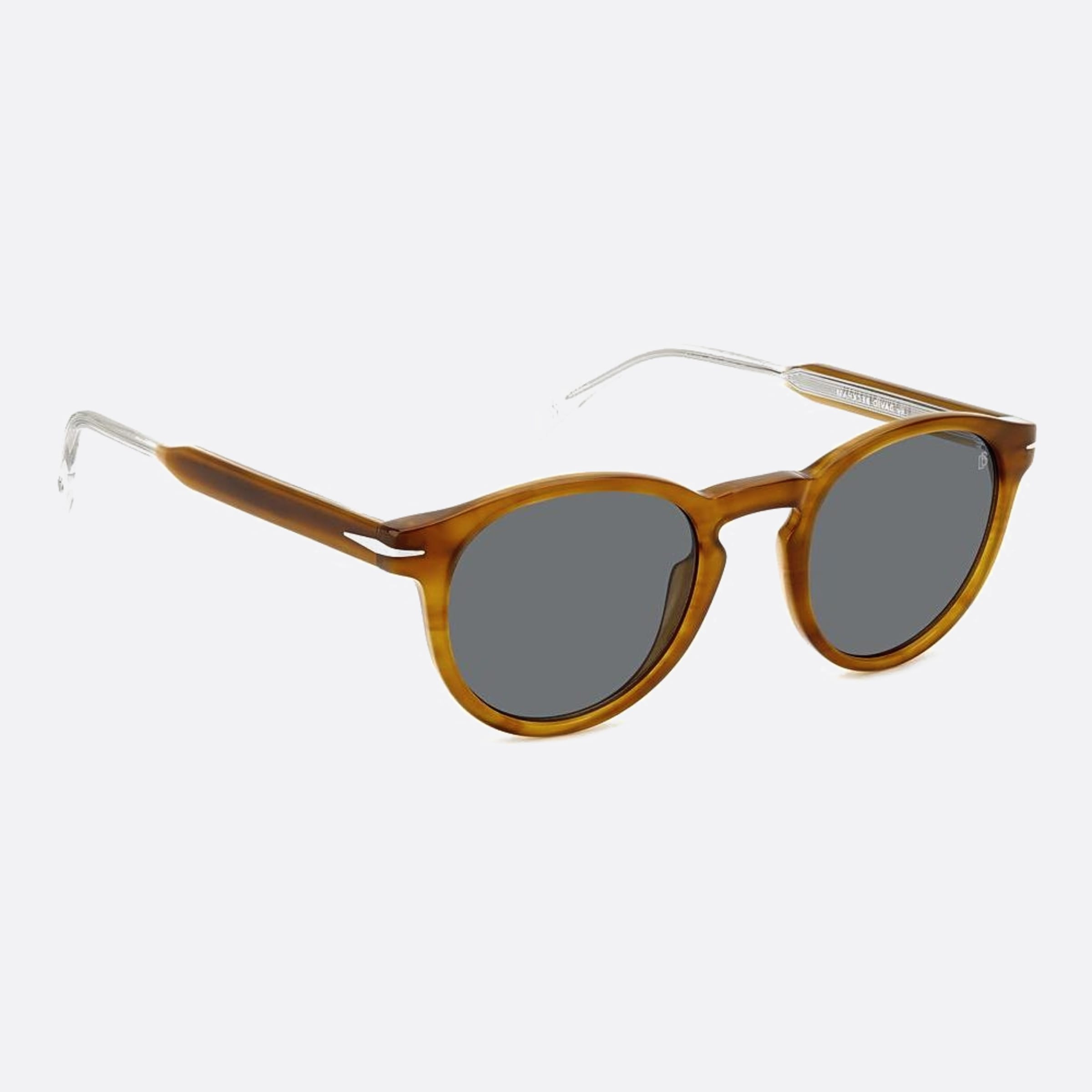 David 50mm Beckham B4l Yellow Round Men Sunglasses - Detail View