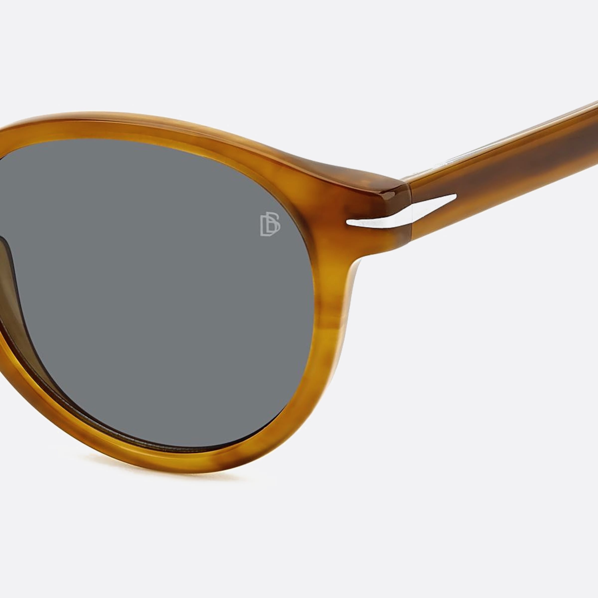 David 50mm Beckham B4l Yellow Round Men Sunglasses - Lifestyle Shot