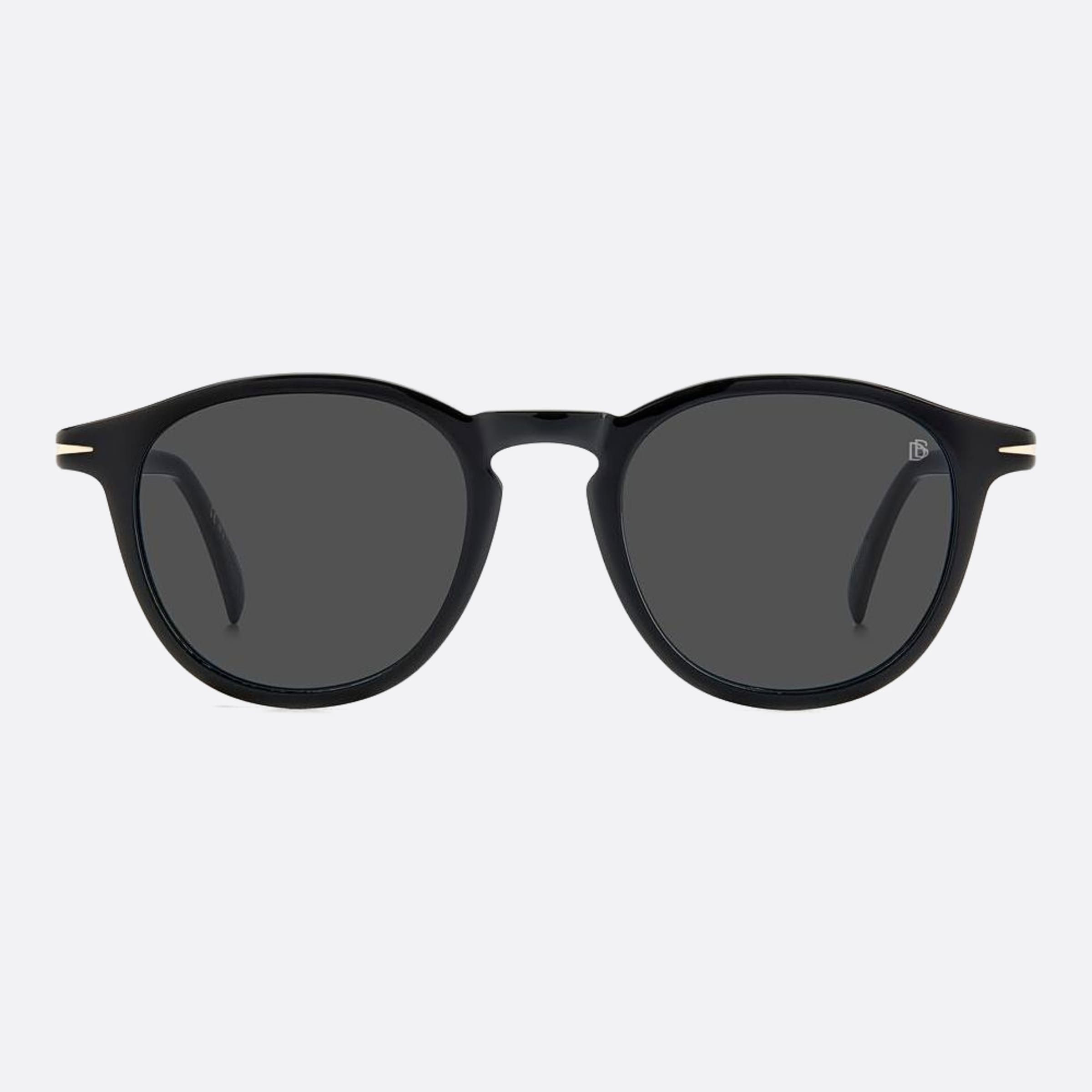 David 49mm Beckham 2m2 Black Geometric Men Sunglasses - Main View