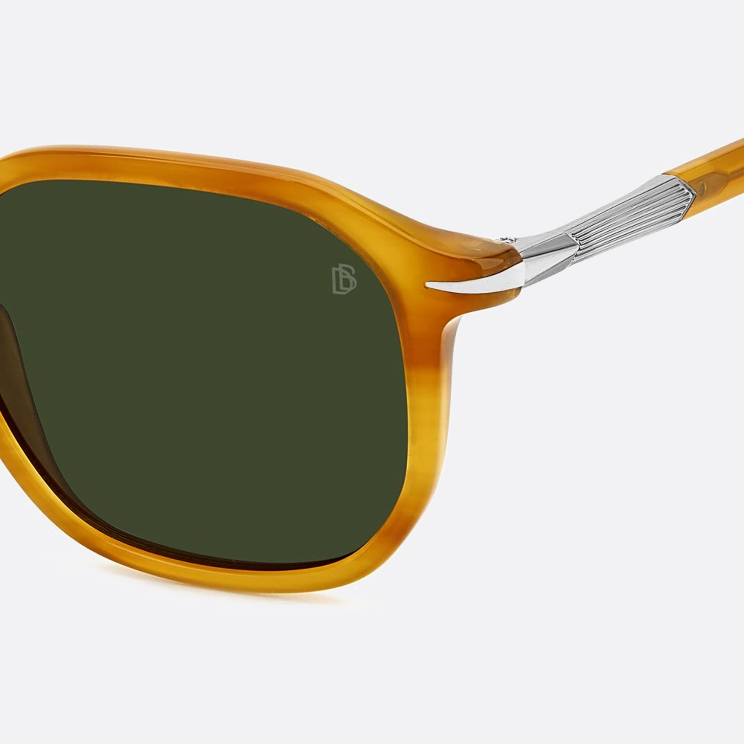 David 52mm Beckham Dua Yellow Squared Men Sunglasses - Lifestyle Shot
