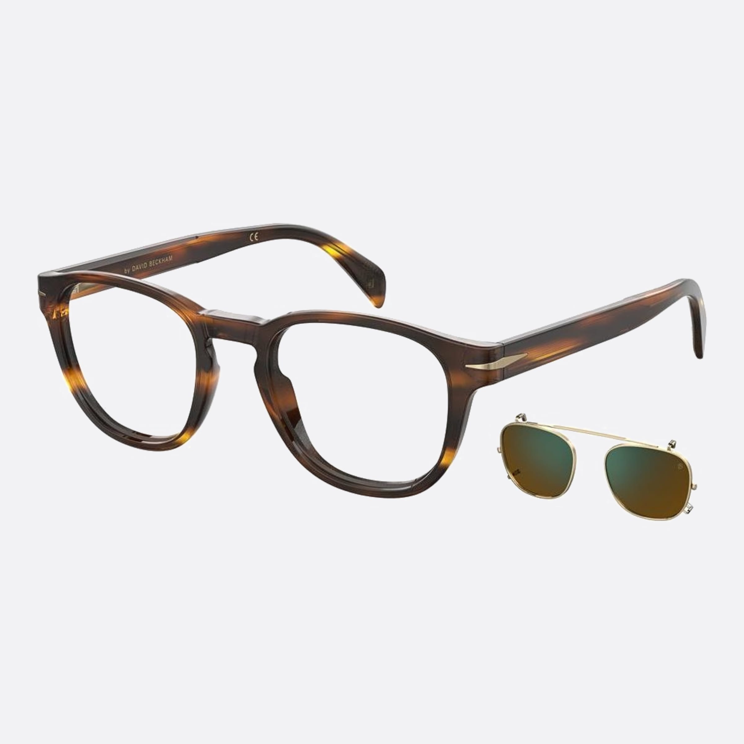 David 50mm Beckham 0uc Havana Squared Men Sunglasses - Lifestyle Shot