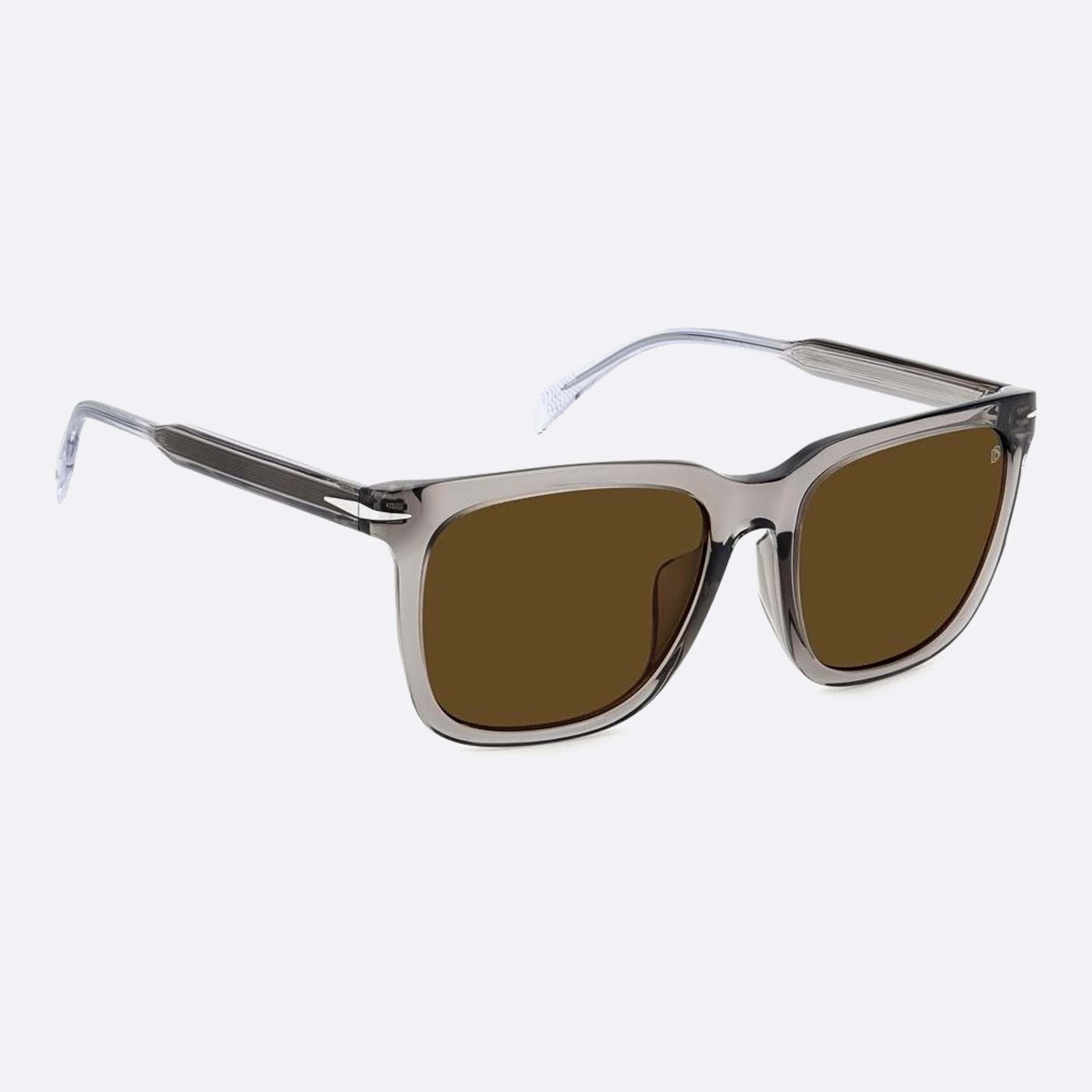 David 56mm Beckham Kb7 Grey Squared Men Sunglasses - Detail View