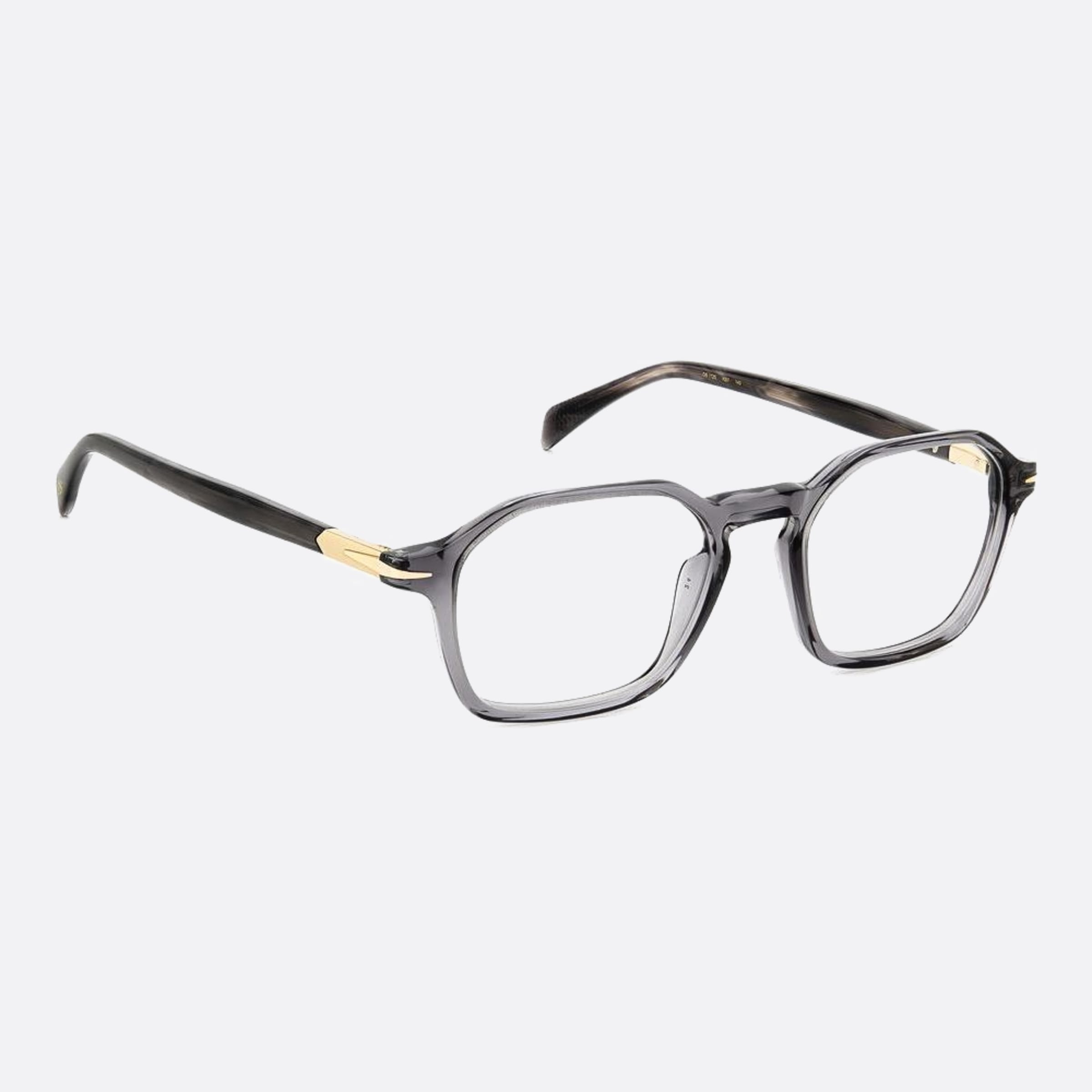 David 50mm Beckham Kb7 Grey Geometric Men Eyeglasses - Lifestyle Shot