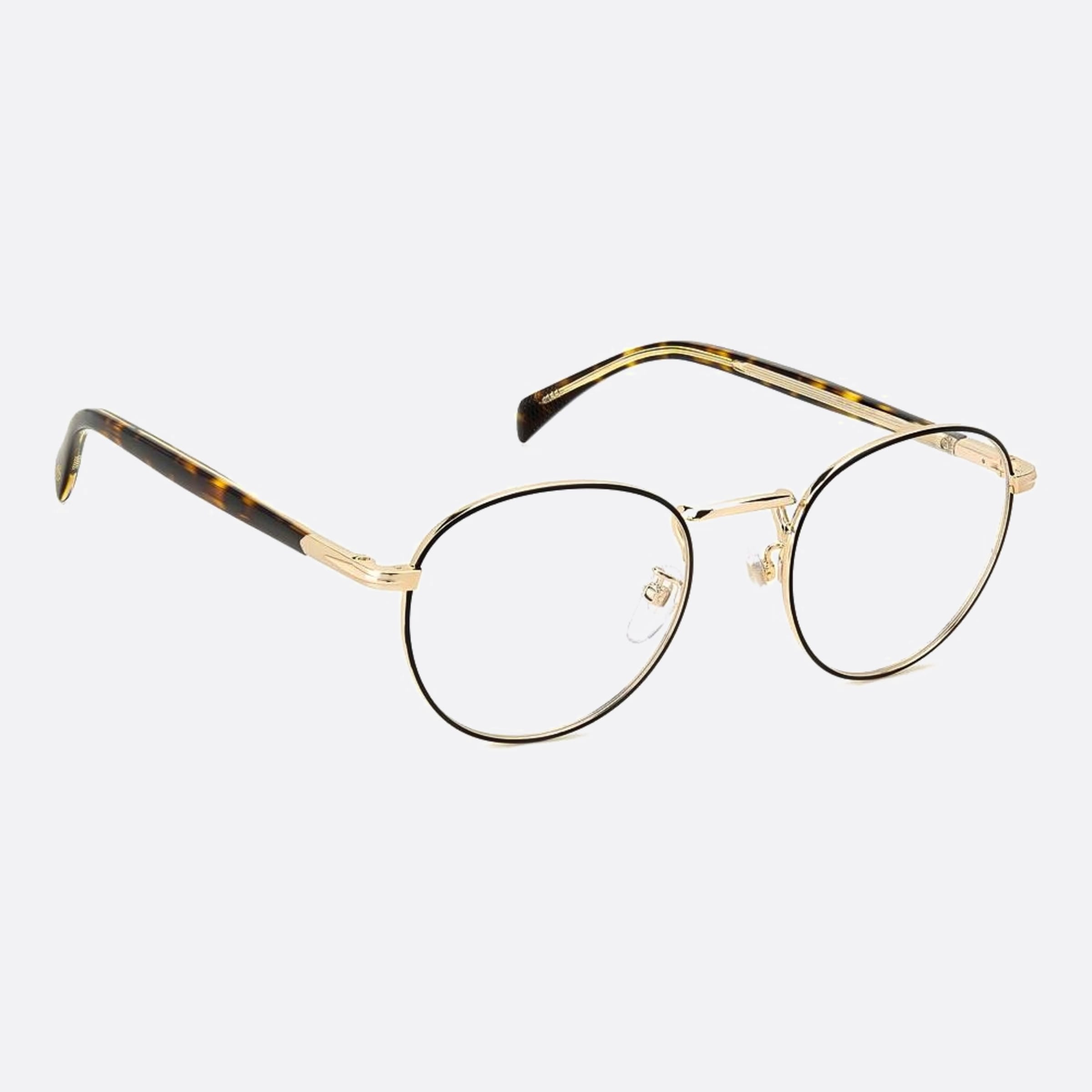 David 51mm Beckham I46 Black Round Men Eyeglasses - Lifestyle Shot