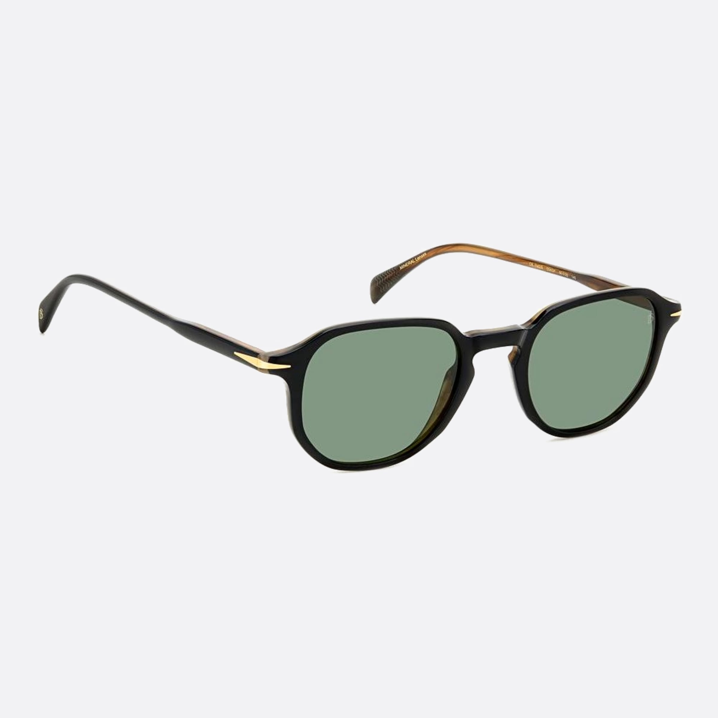 David 50mm Beckham 05k Black Geometric Men Sunglasses - Additional Angle