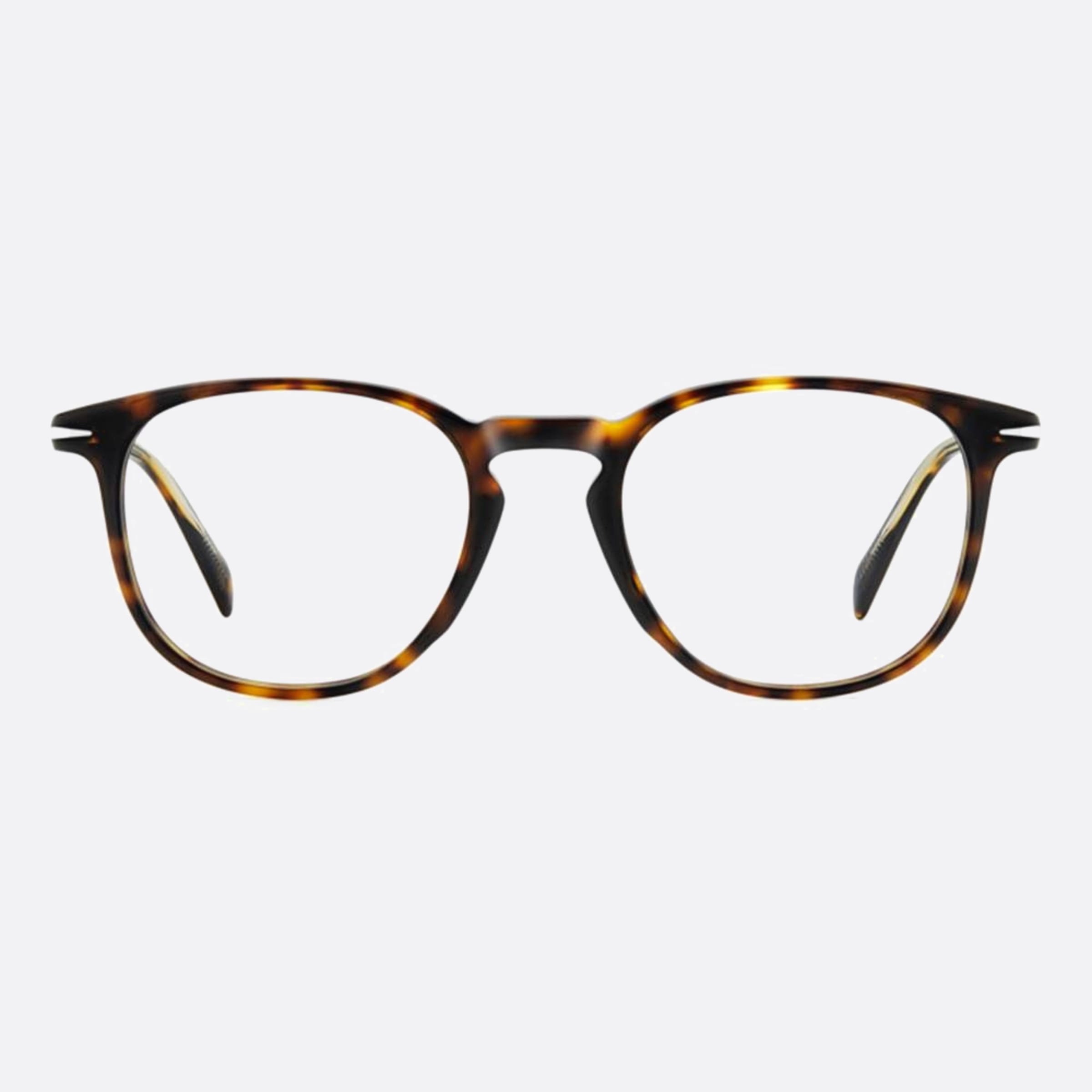 David 51mm Beckham Havana Rectangle Men Eyeglasses - Main View