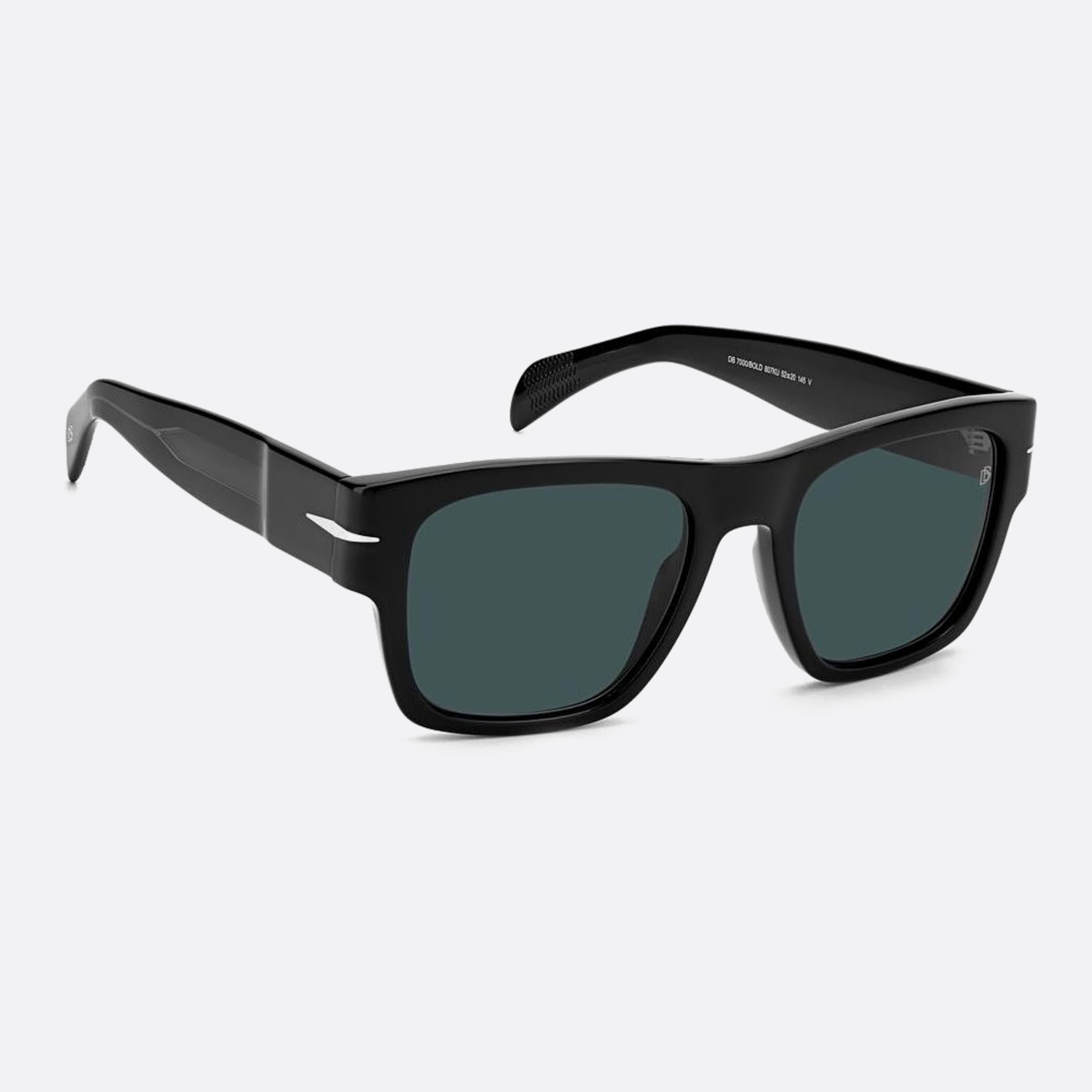 David 54mm Beckham Bold Black Squared Men Sunglasses - Detail View