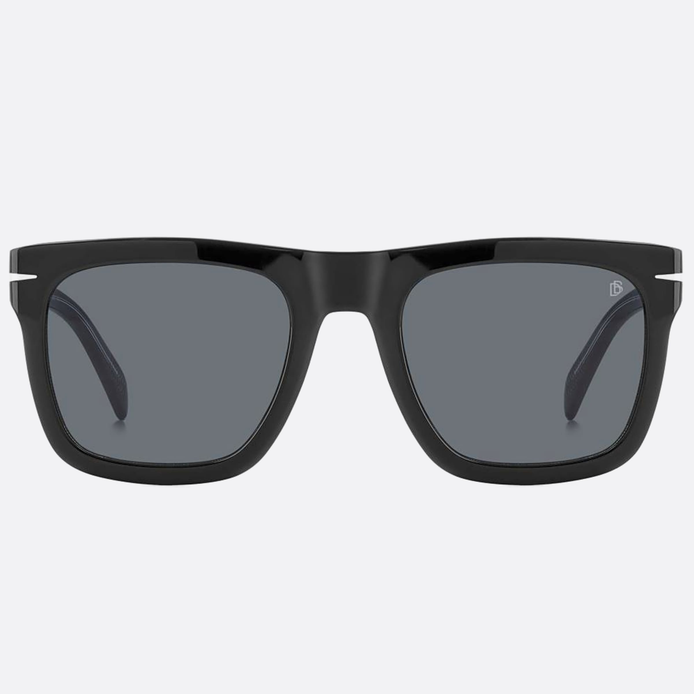 David 54mm Beckham Flat 7c5 Black Geometric Men Sunglasses - Main View