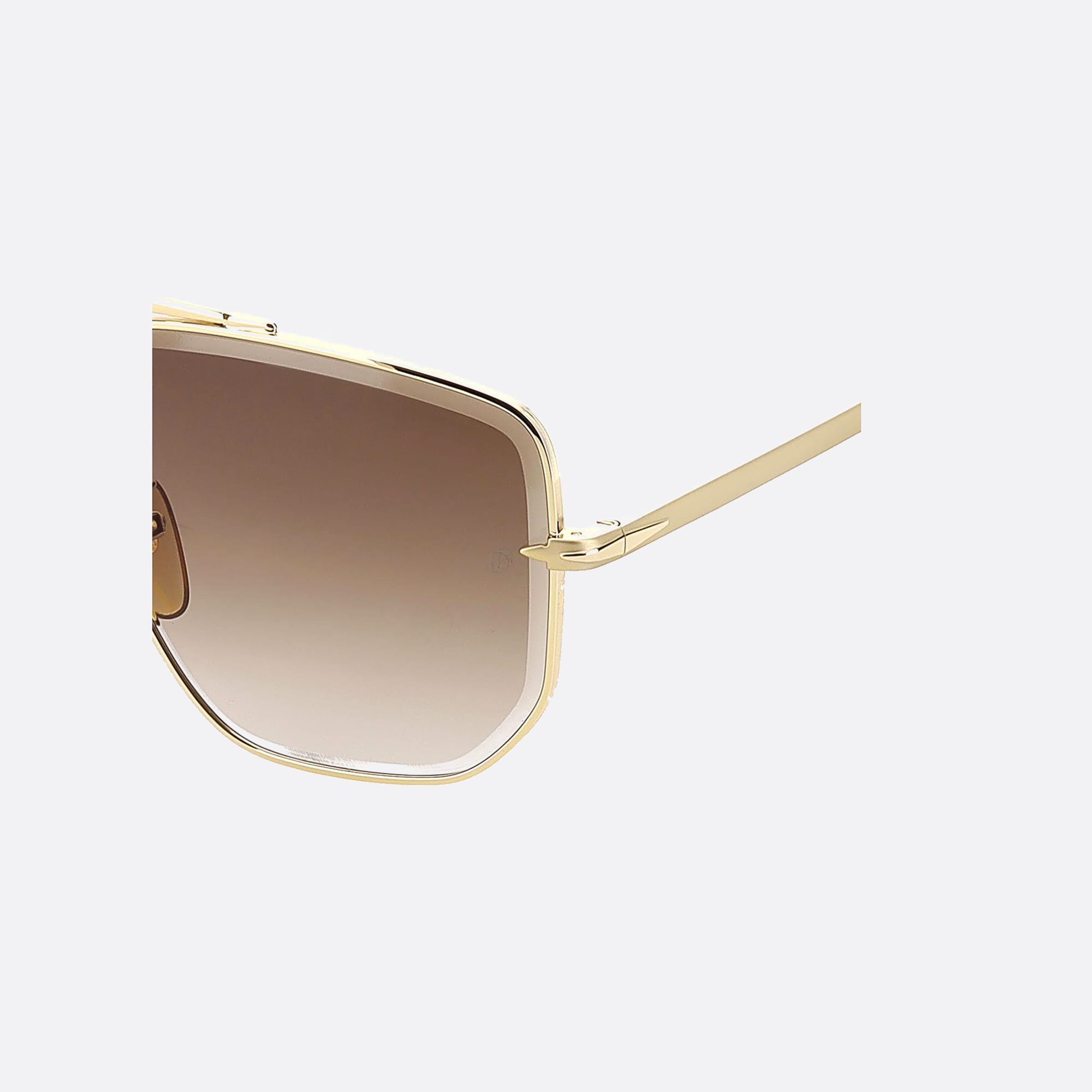 David 60mm Beckham J5g Gold Geometric Men Sunglasses - Lifestyle Shot