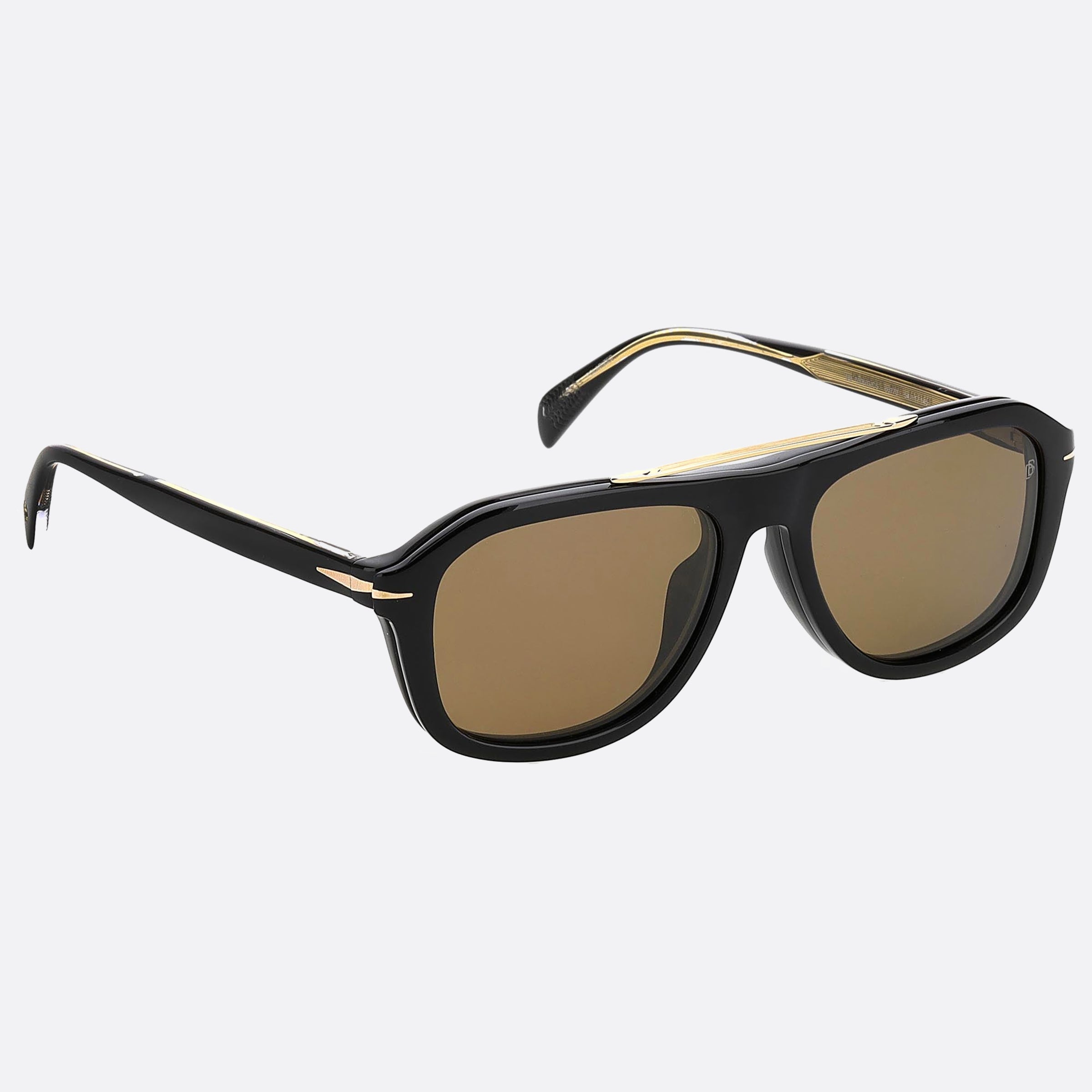 David 54mm Beckham Black Pilot Men Sunglasses - Detail View