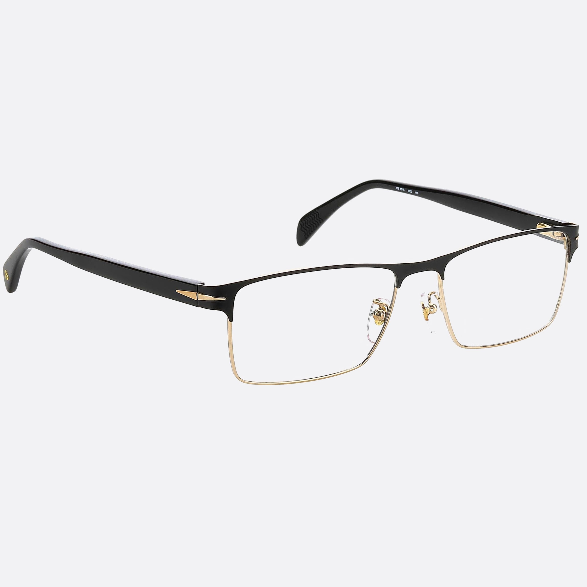 David 58mm Beckham 0nz Black Geometric Men Eyeglasses - Detail View