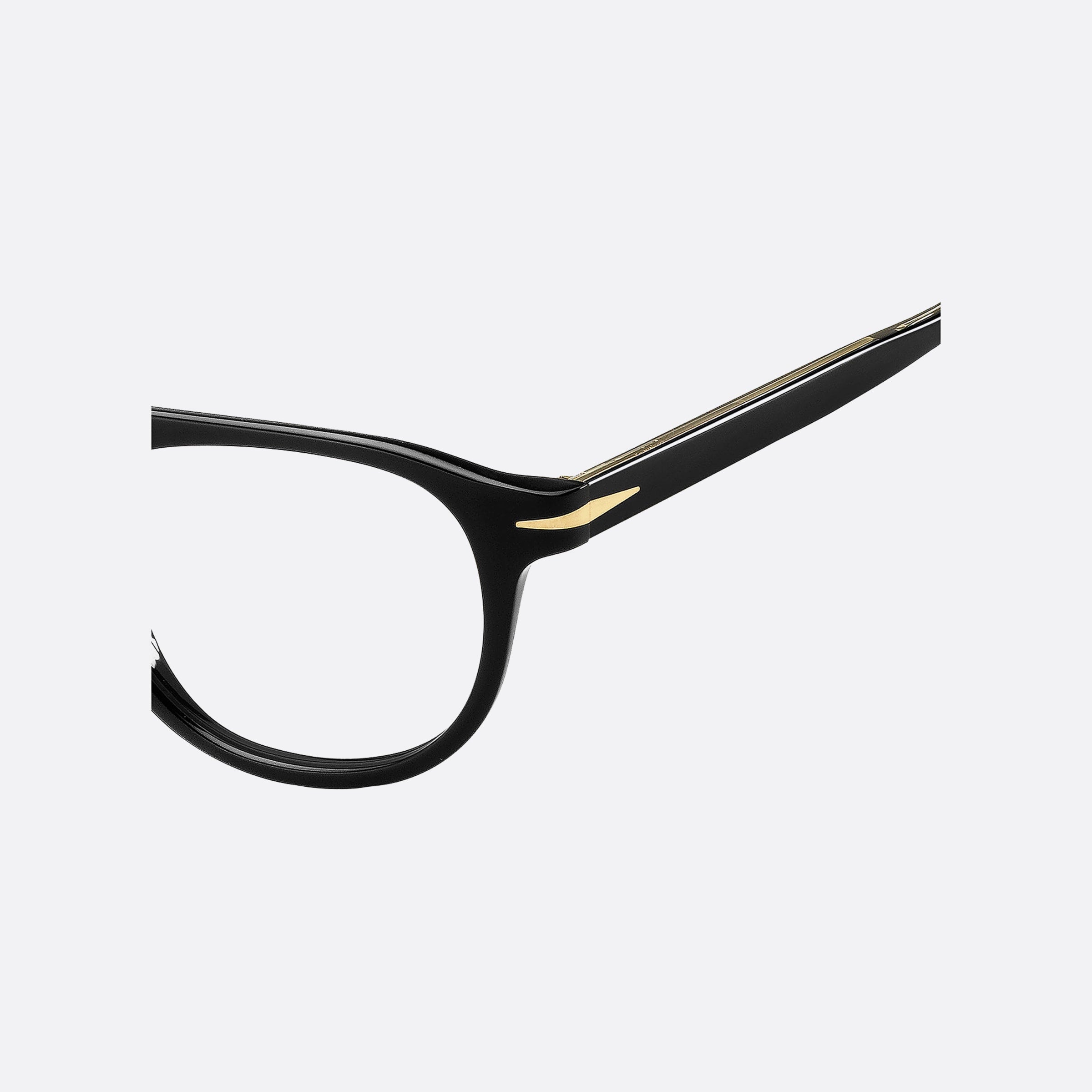 David 49mm Beckham Black Geometric Men Eyeglasses - Lifestyle Shot