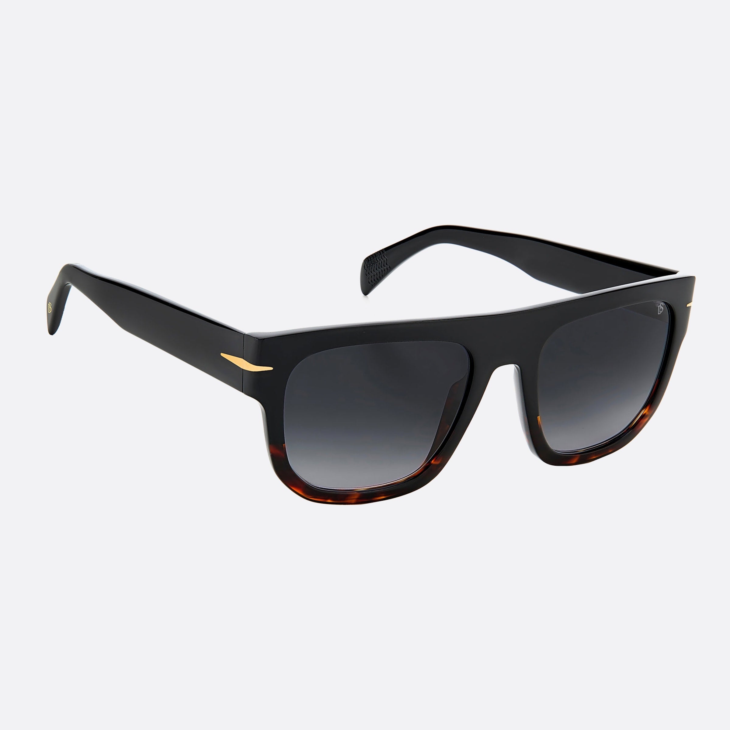 David 54mm Beckham 37n Black Geometric Men Sunglasses - Detail View