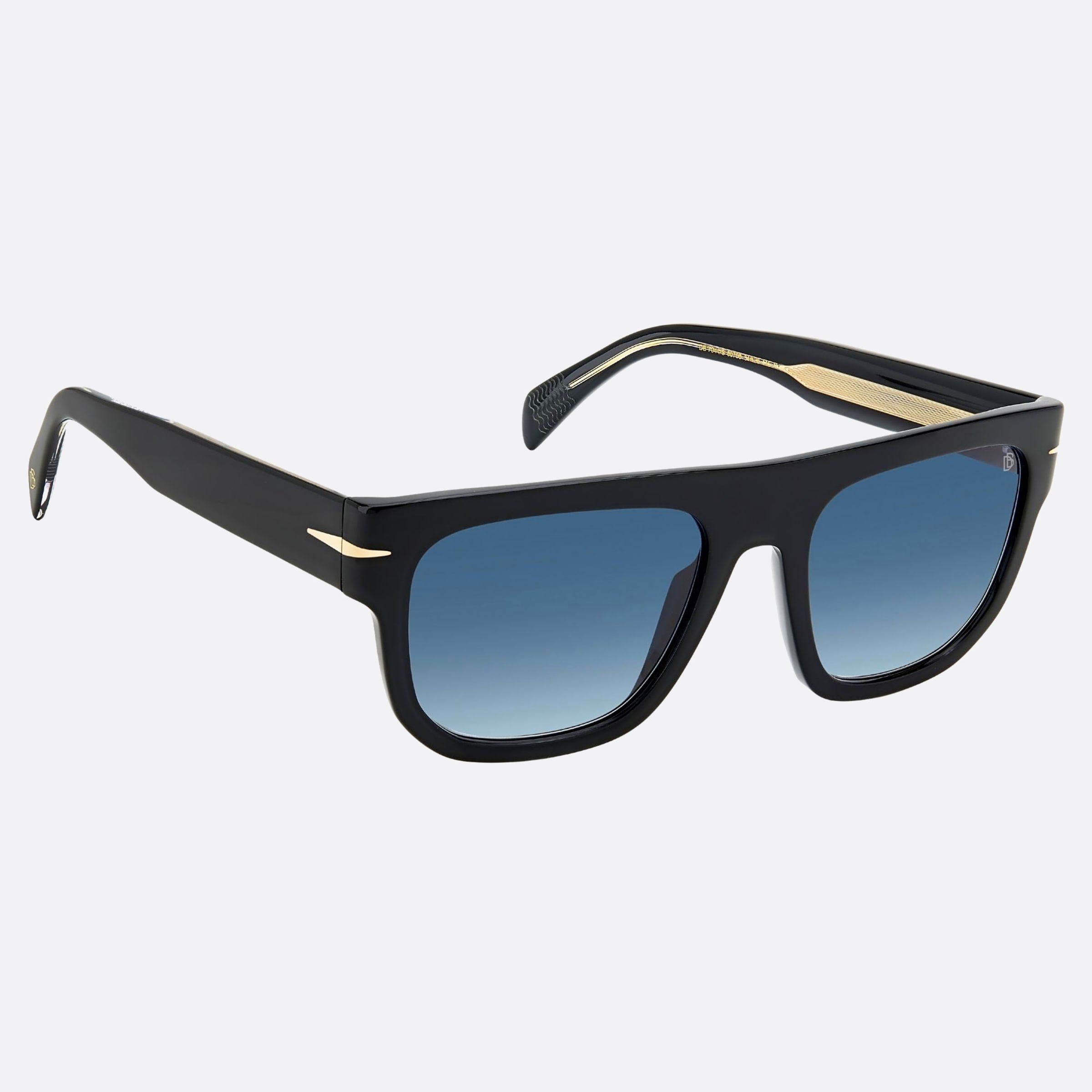 David 54mm Beckham Black Visor Men Sunglasses - Detail View