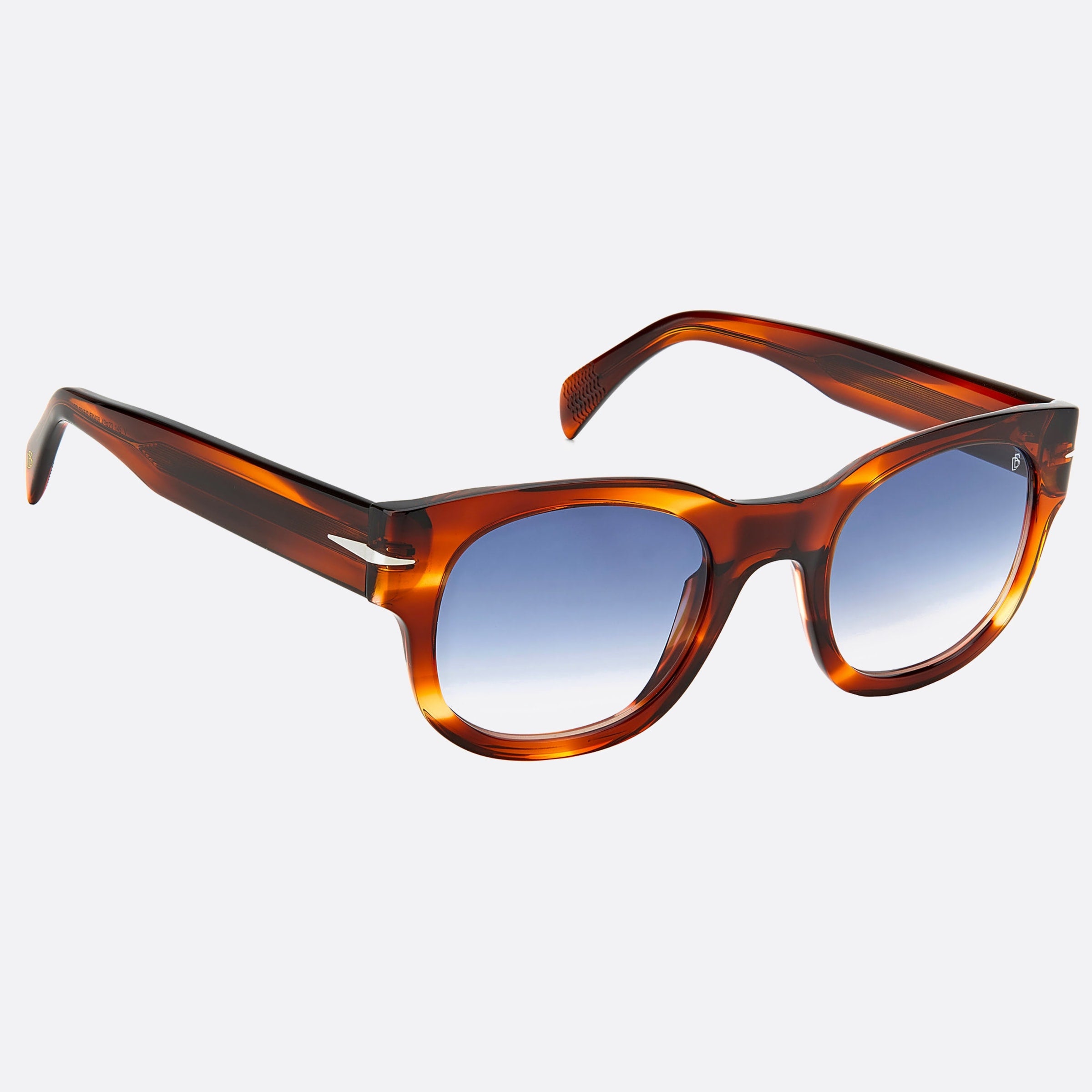 David 49mm Beckham Ex4 Brown Squared Men Sunglasses - Detail View