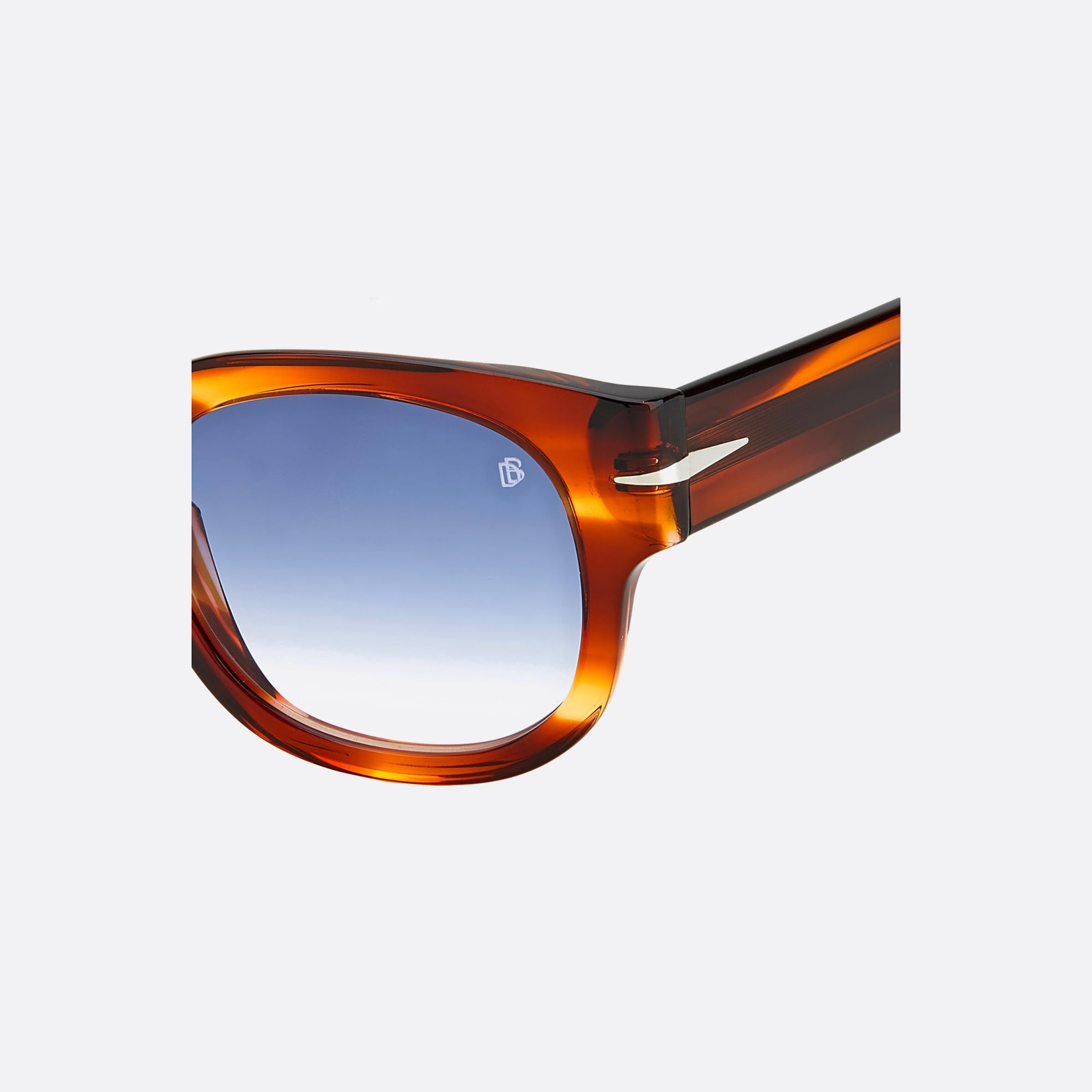 David 49mm Beckham Ex4 Brown Squared Men Sunglasses - Lifestyle Shot