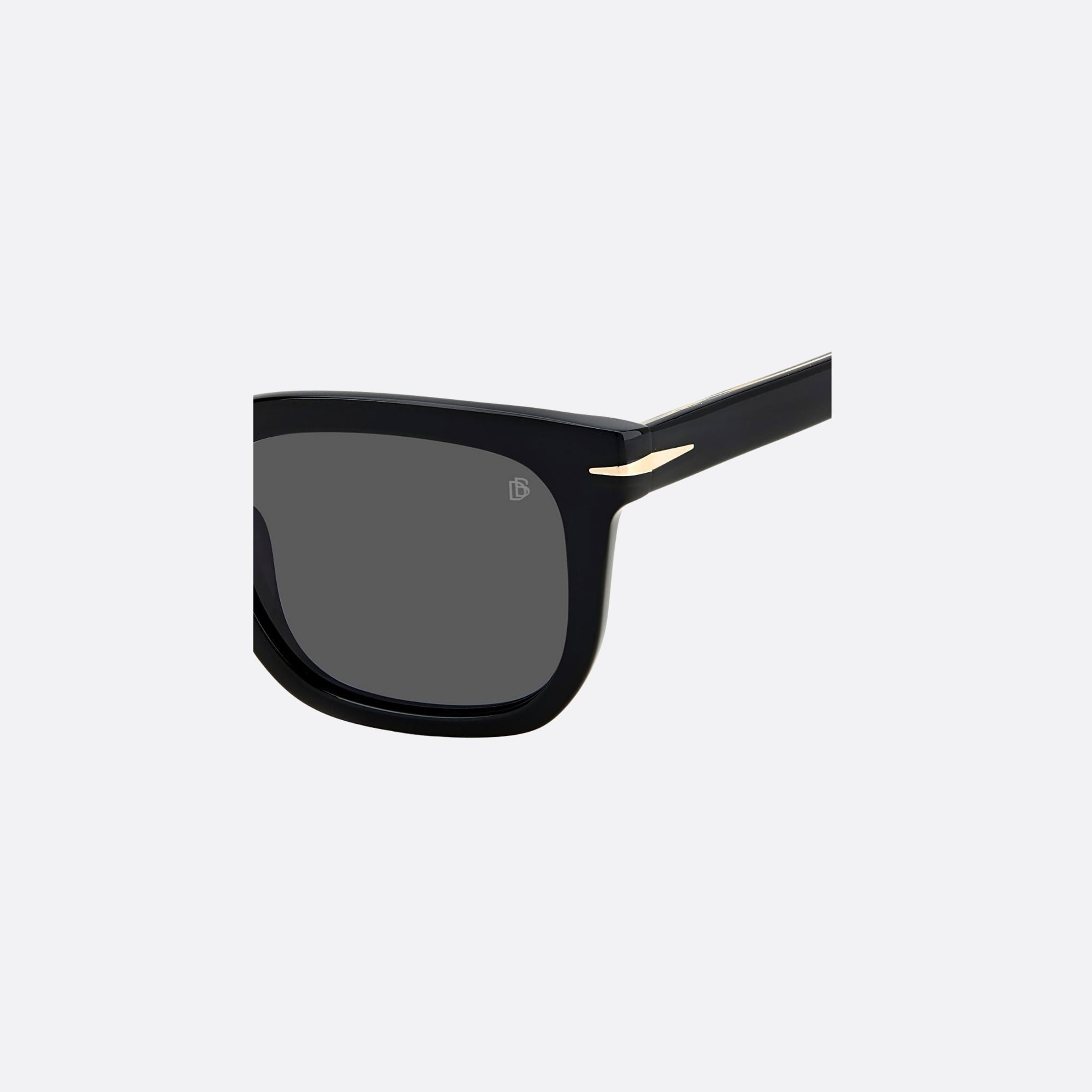 David 50mm Beckham Black Squared Men Sunglasses - Lifestyle Shot