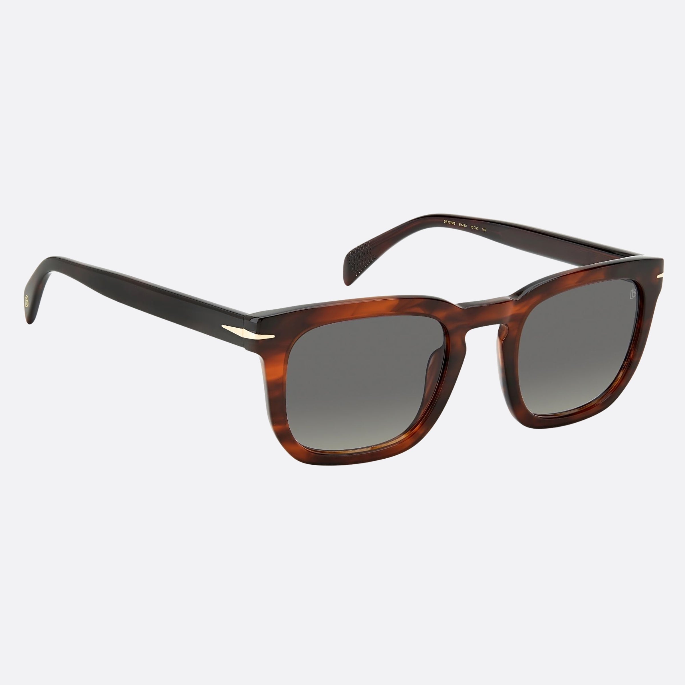 David 50mm Beckham Ex4 Brown Squared Men Sunglasses - Detail View