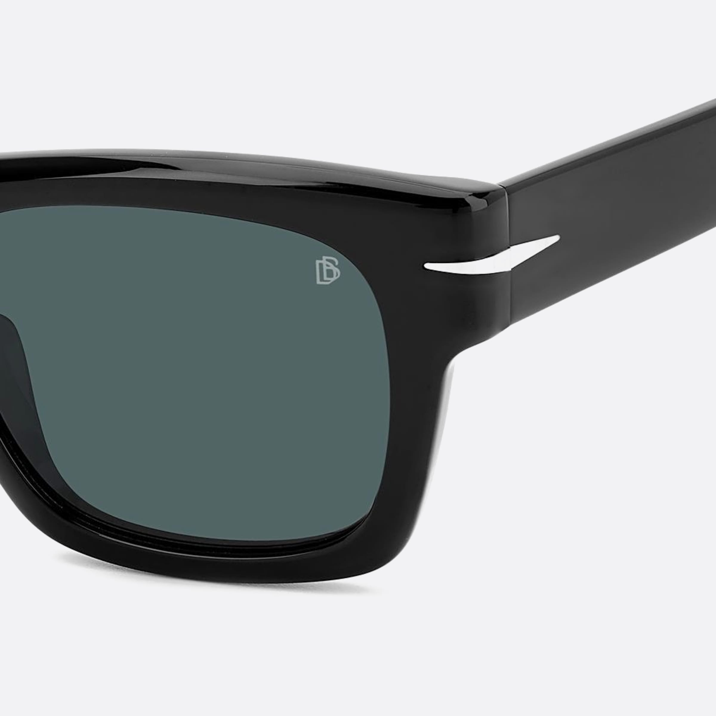 David 51mm Beckham Black Squared Men Sunglasses - Lifestyle Shot