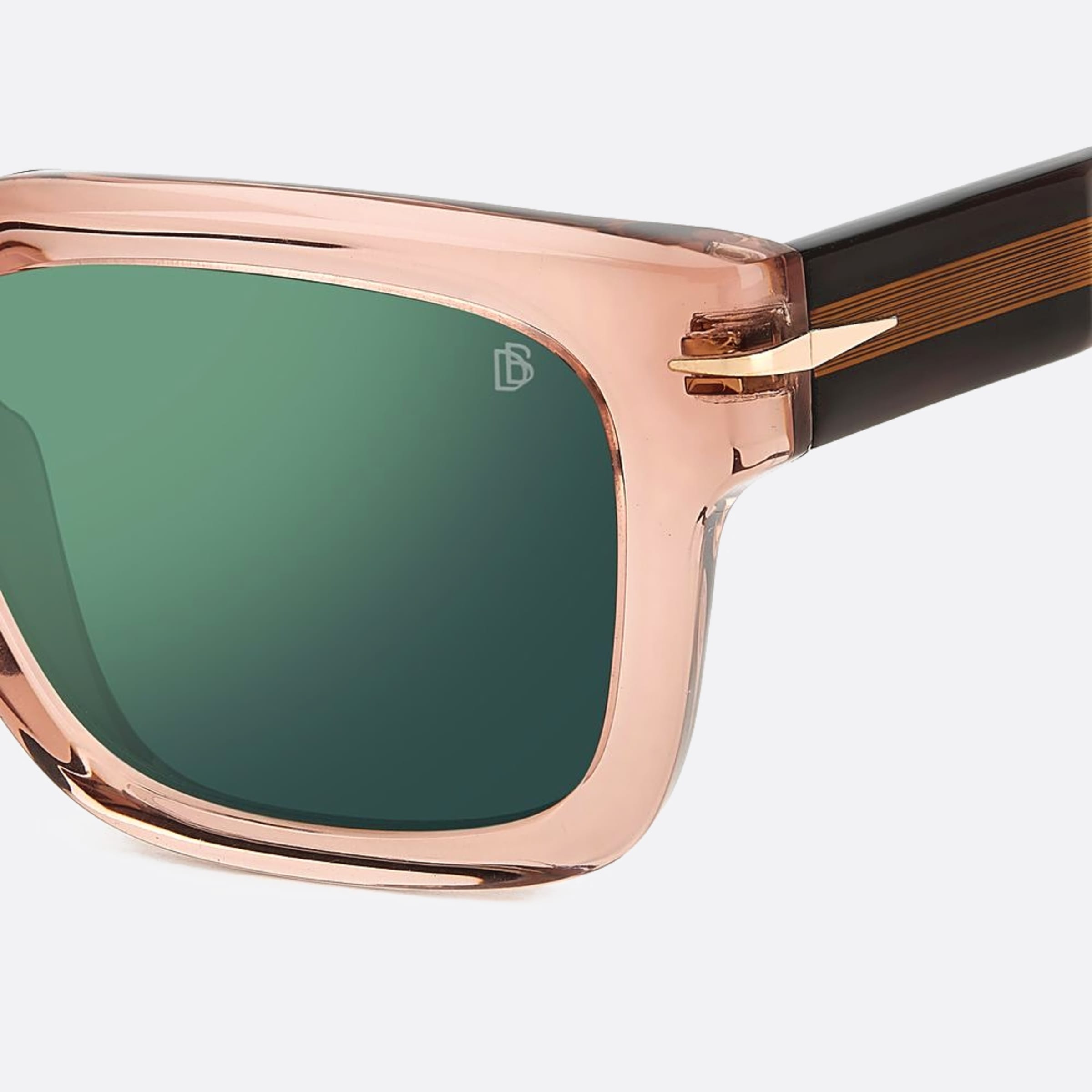 David 52mm Beckham Asa Pink Squared Men Sunglasses - Lifestyle Shot