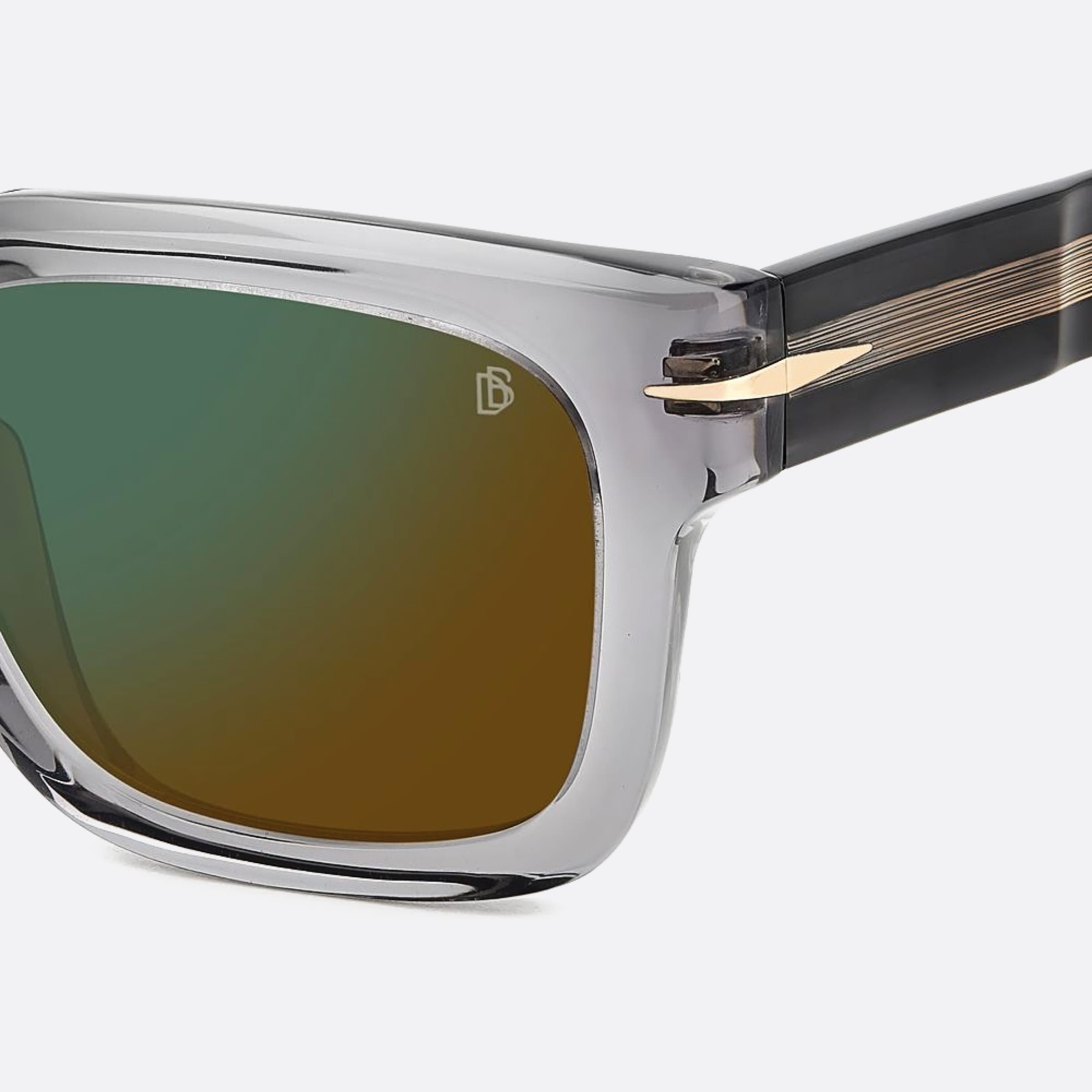 David 52mm Beckham Kb7 Grey Squared Men Sunglasses - Lifestyle Shot