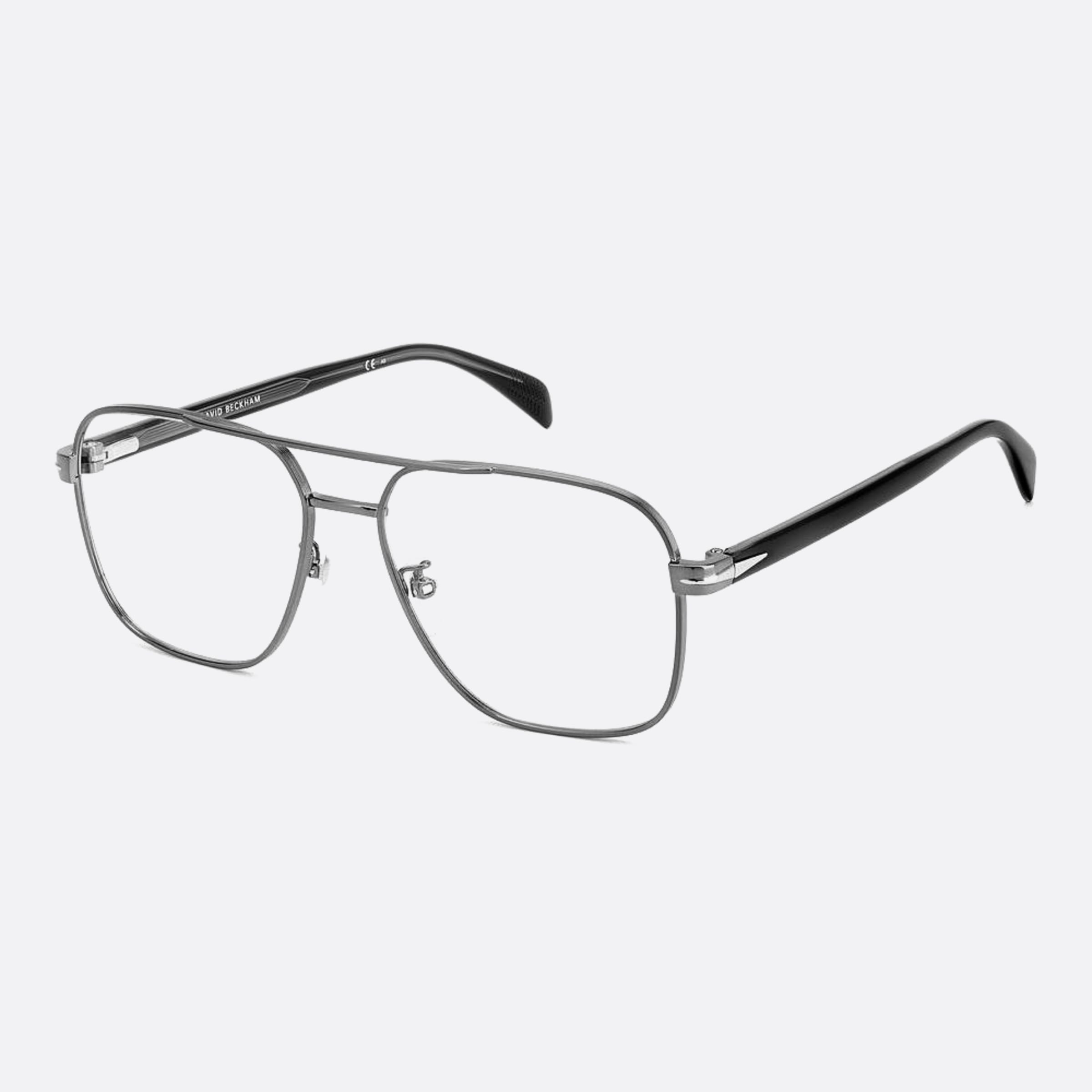 David 57mm Beckham V81 Grey Visor Men Eyeglasses - Side View