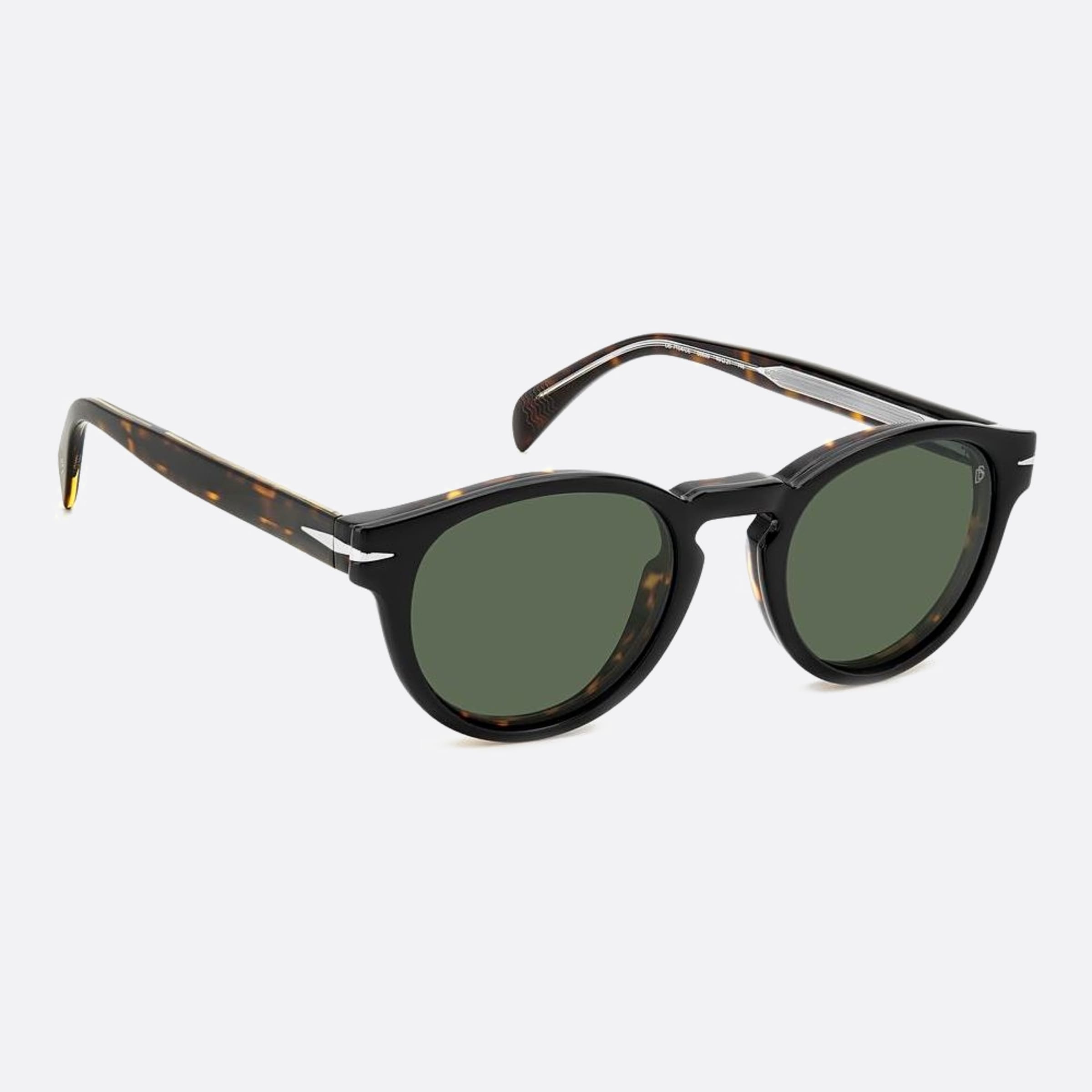 David 49mm Beckham Havana Squared Men Sunglasses - Detail View