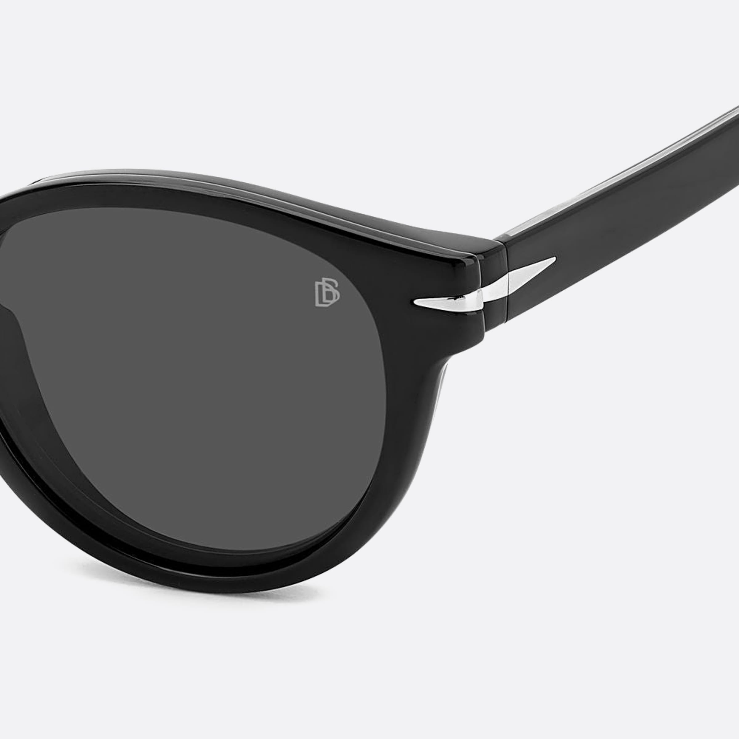 David 49mm Beckham Black Squared Men Sunglasses - Additional Angle