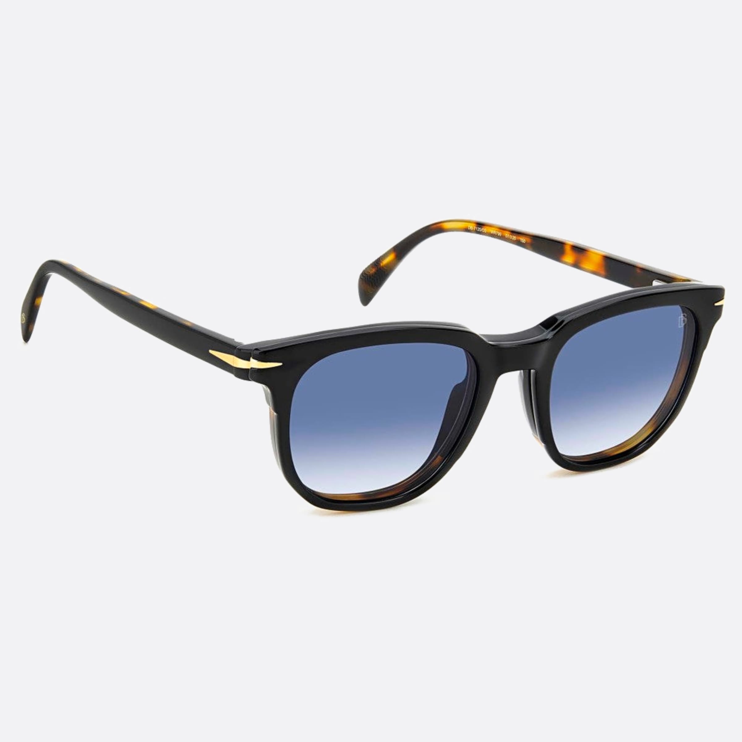 David 51mm Beckham Wr7 Havana Geometric Men Sunglasses - Detail View