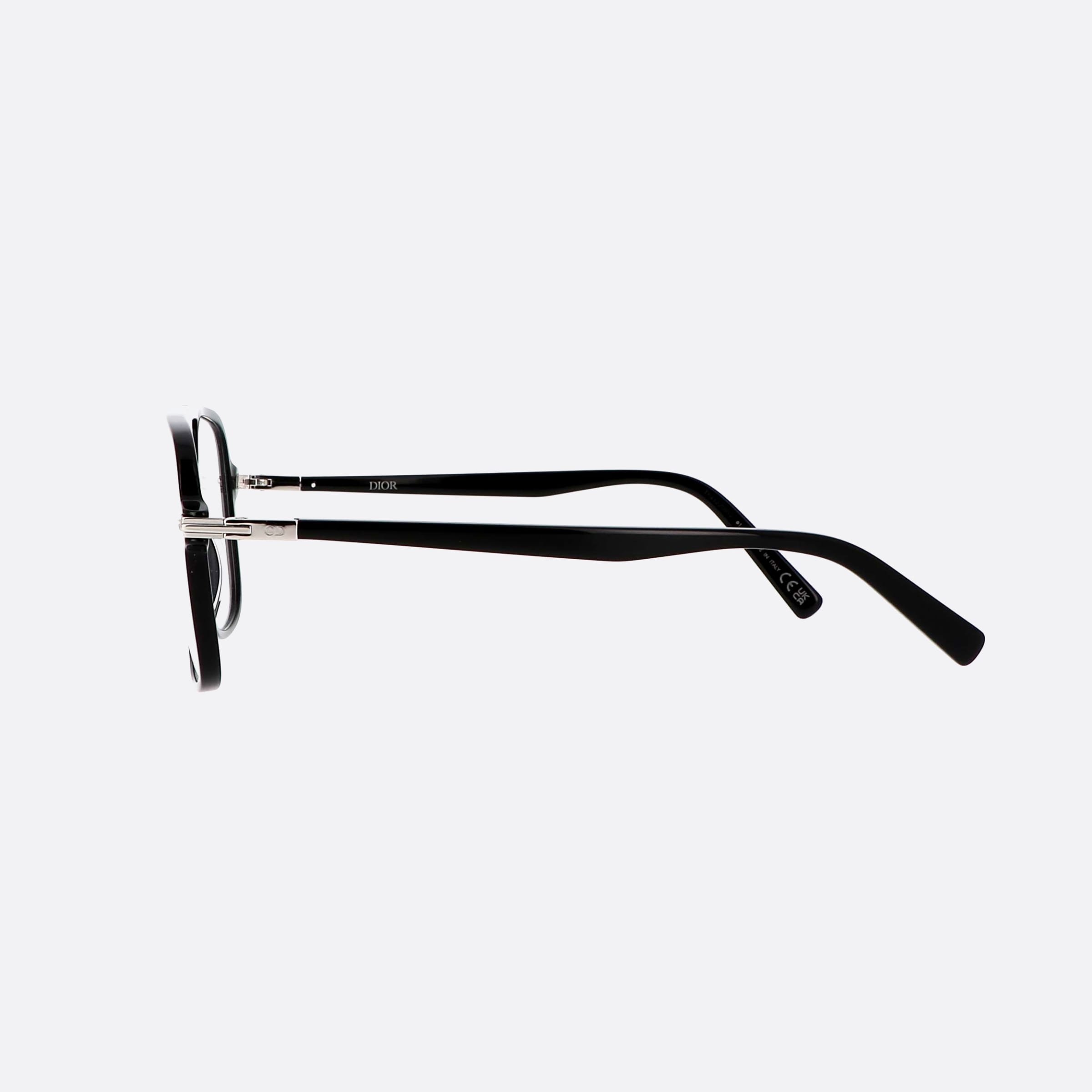 Dior 56mm Blacksuito N3i Black Men Eyeglasses - Detail View