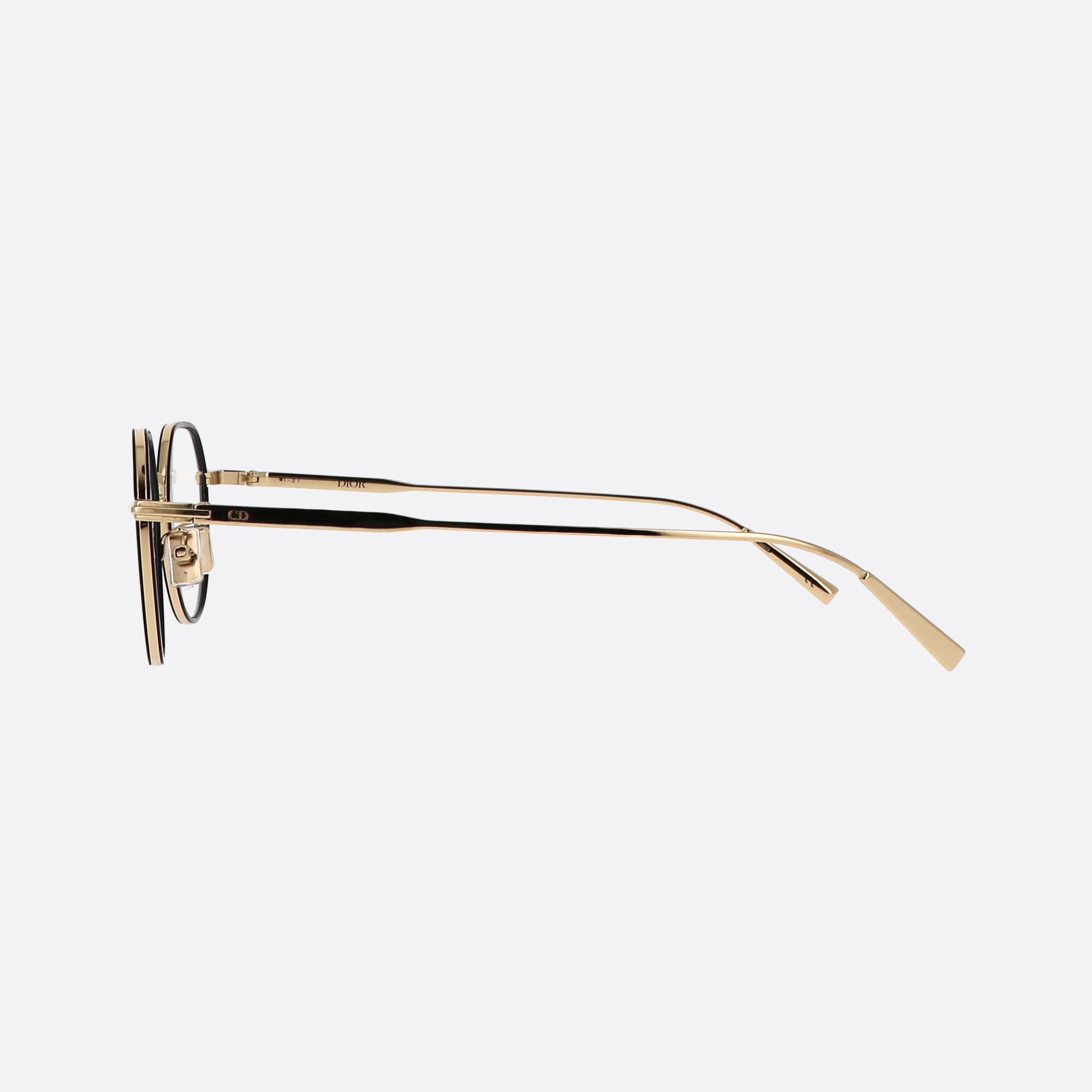 Dior 49mm Blacksuito R3u B400 Black Men Eyeglasses - Detail View