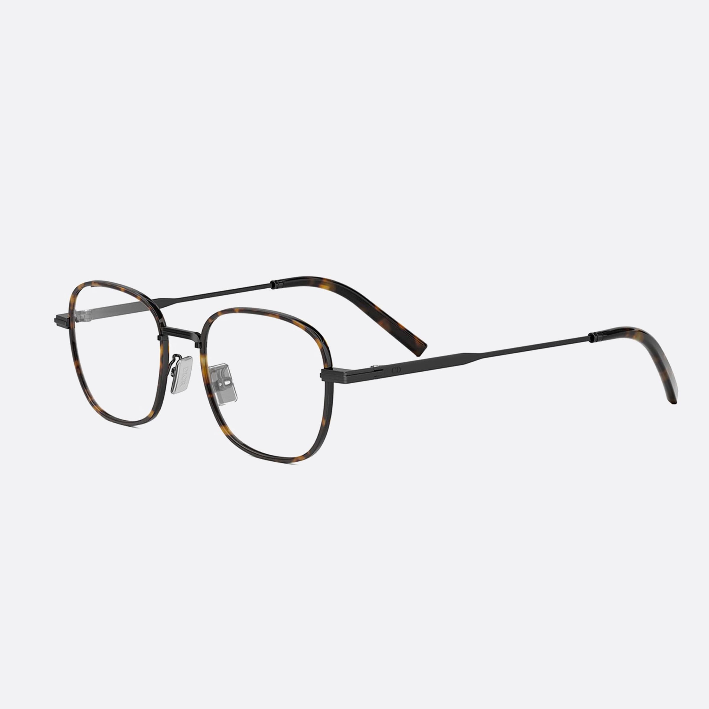 Dior 50mm Blacksuito S22f H500 Black Squared Men Eyeglasses - Main View